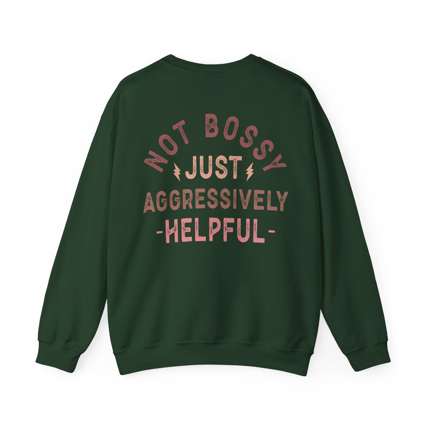 Nurse Not Bossy Just Aggressively Helpful Unisex Heavy Blend Crewneck Sweatshirt Sweatshirt