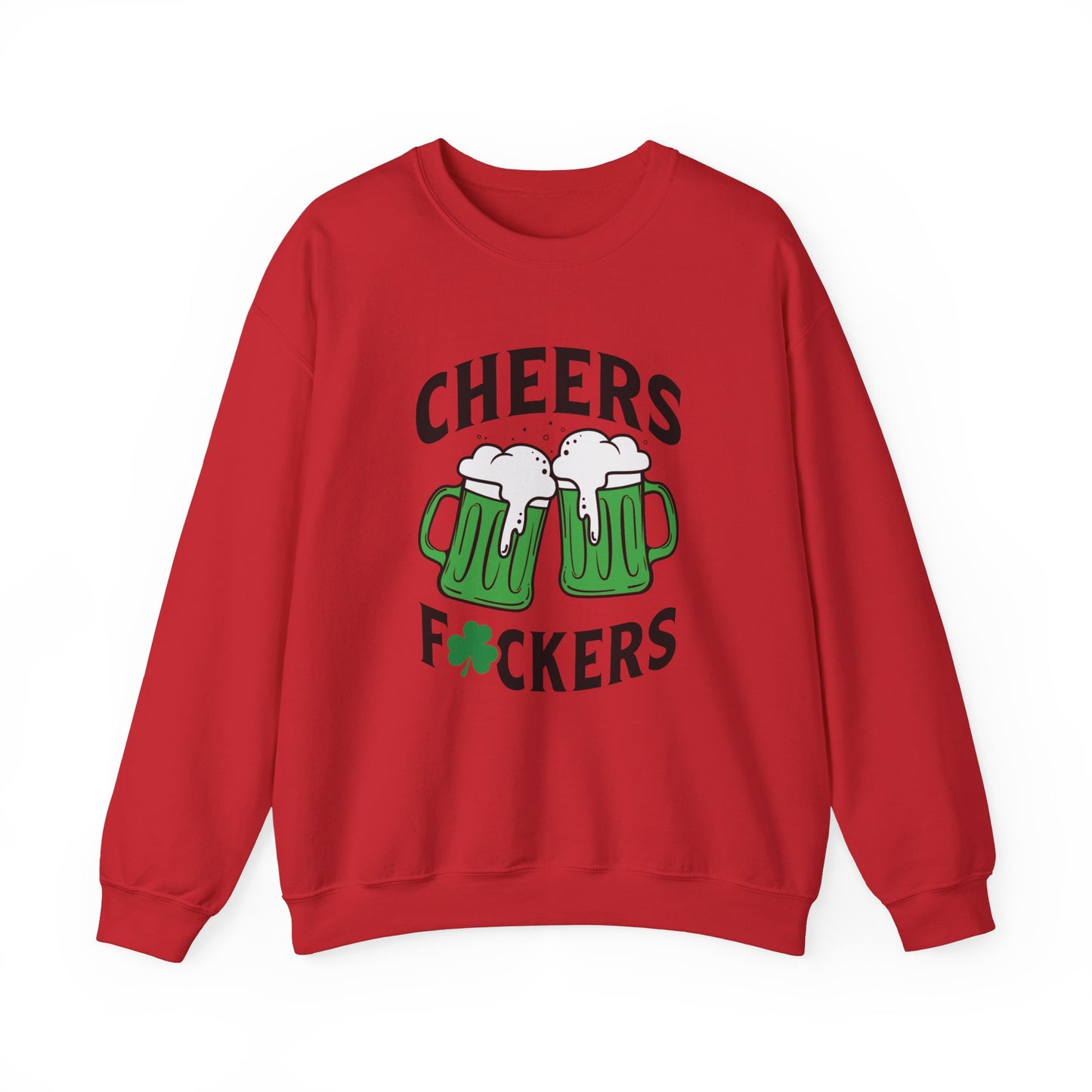 Cozy Comfort: Cheers Fu$kers Unisex Heavy Blend Crewneck Sweatshirt