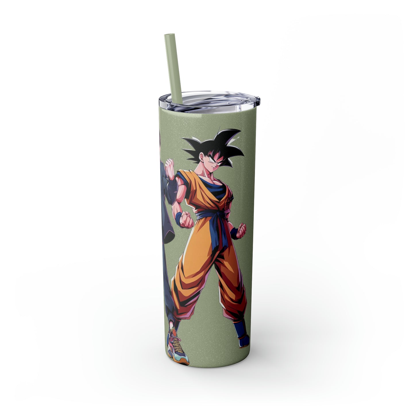 Goku Skinny Tumbler with Straw
