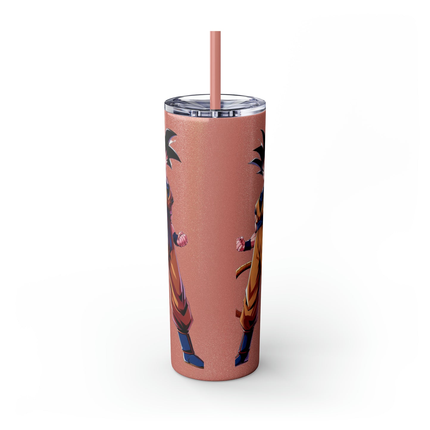 Goku Skinny Tumbler with Straw