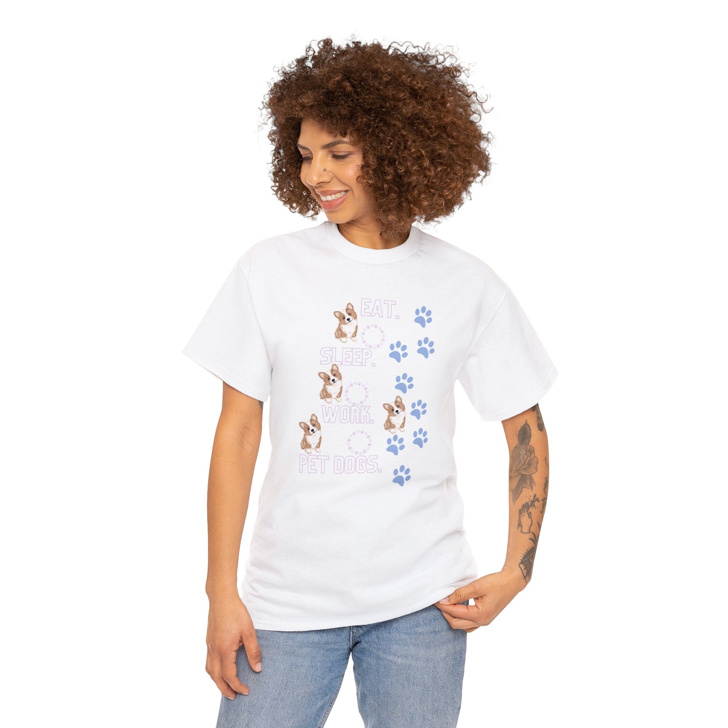 Eat Sleep Work Unisex Heavy Cotton Tee - Your Wardrobe Essential