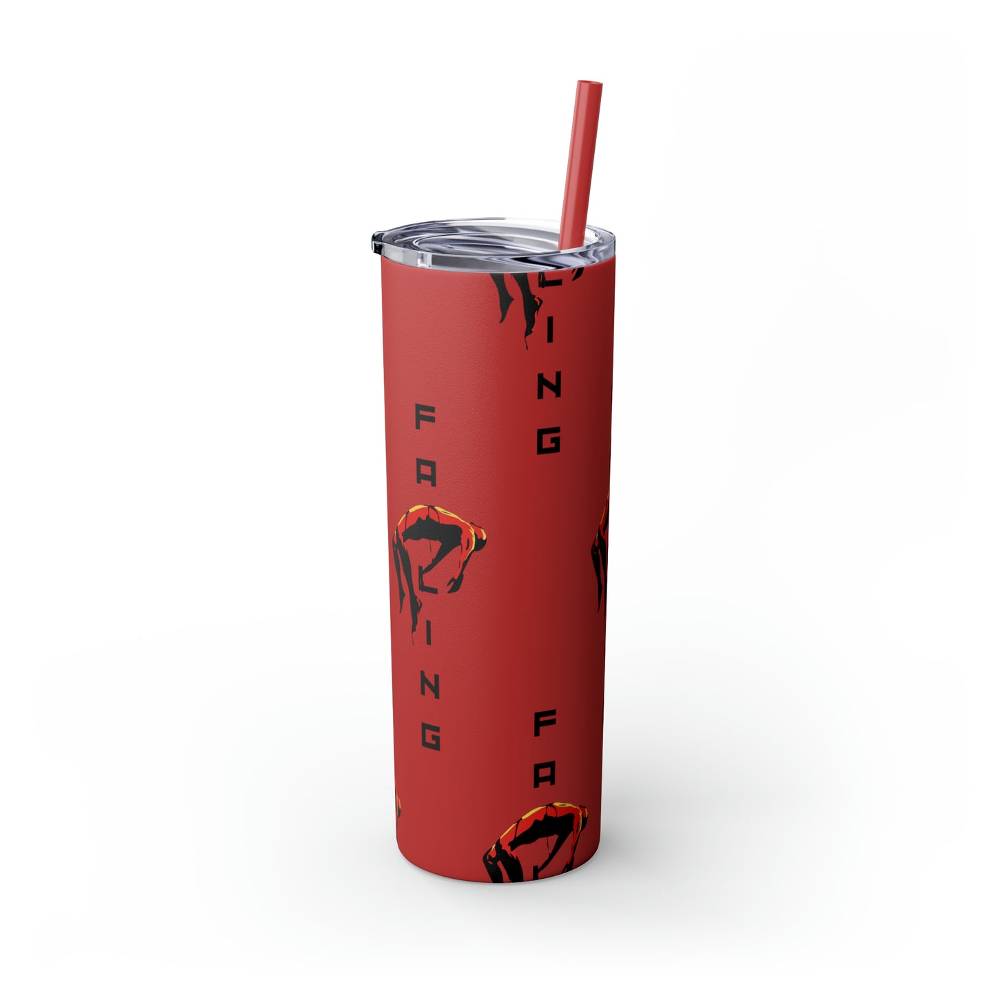 Don't Allow Yourself To Fall Skinny Tumbler with Straw, 20oz - Sip in Style, Stay Refreshed All Year
