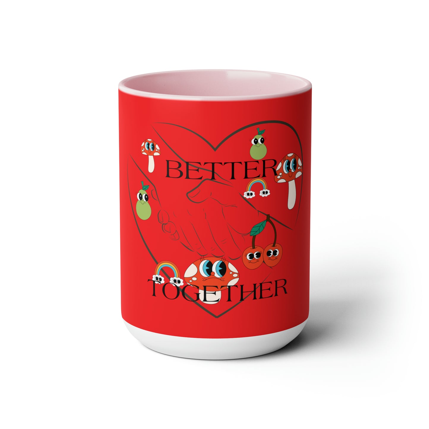 Better Together Two-Tone Coffee Mugs 15oz - Start Your Day Right