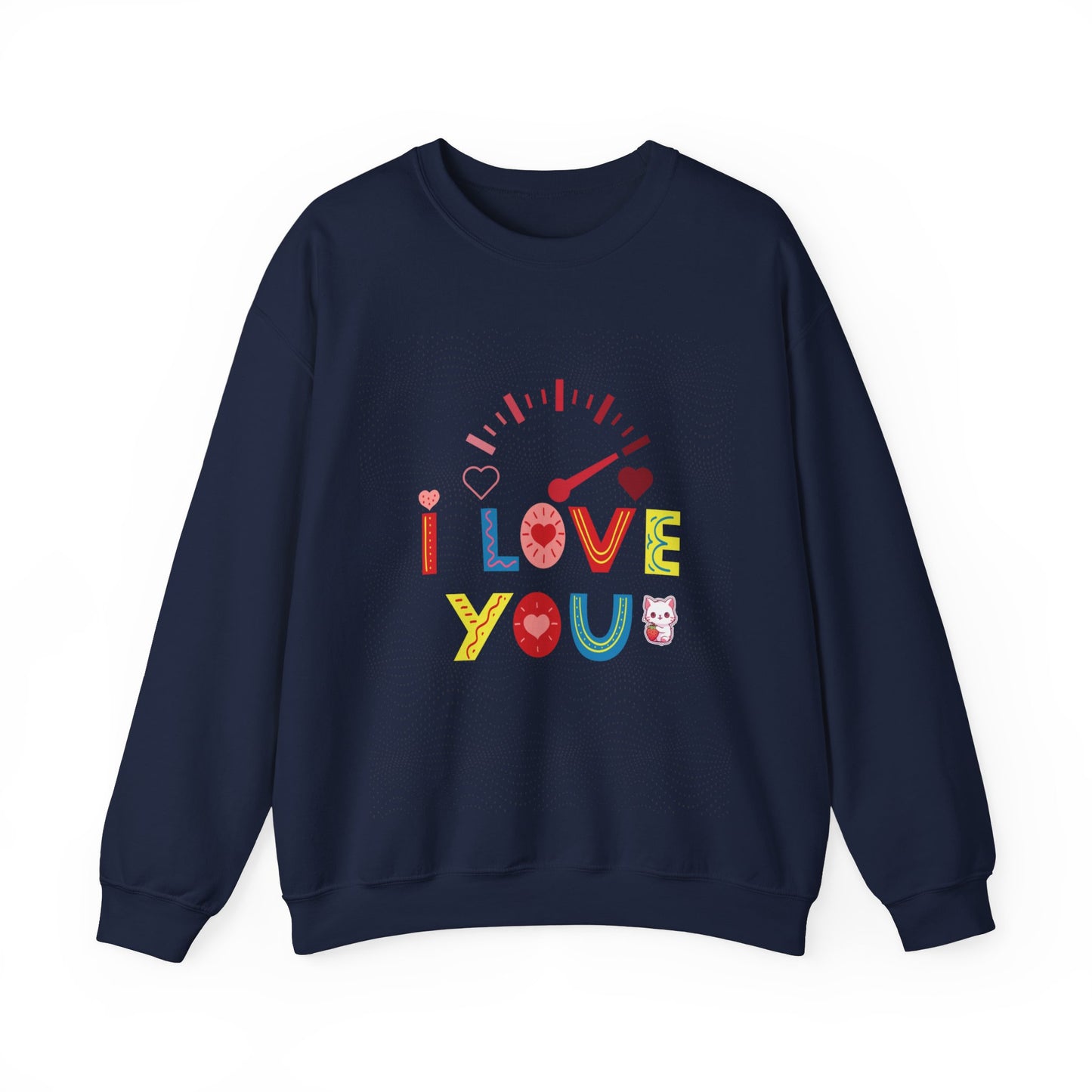 I Love You Gauge" Unisex Heavy Blend Crewneck Sweatshirt - Cozy Comfort for Every Season