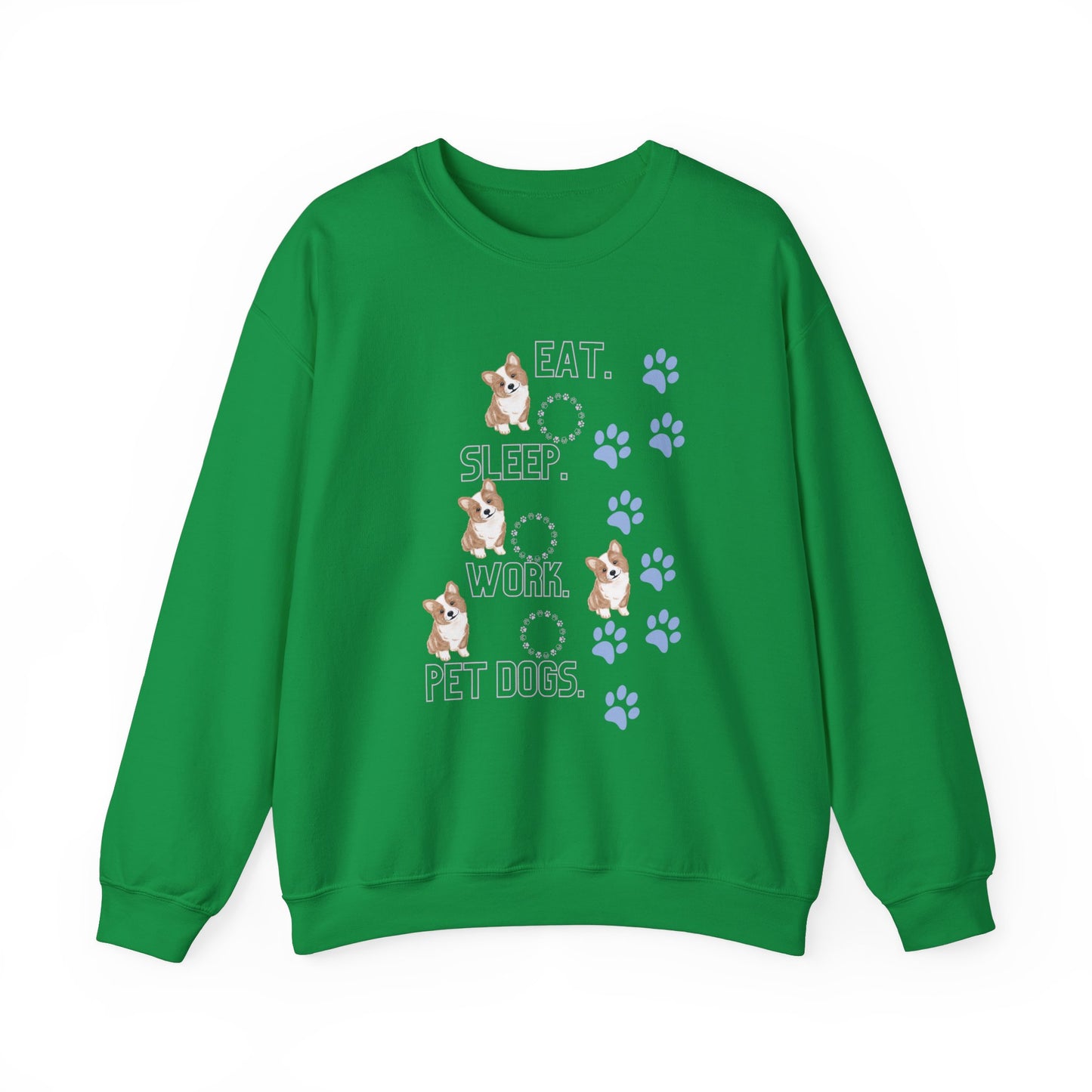 Eat Sleep Work Pet Unisex Crewneck Sweatshirt - Cozy Comfort for Pet Enthusiasts