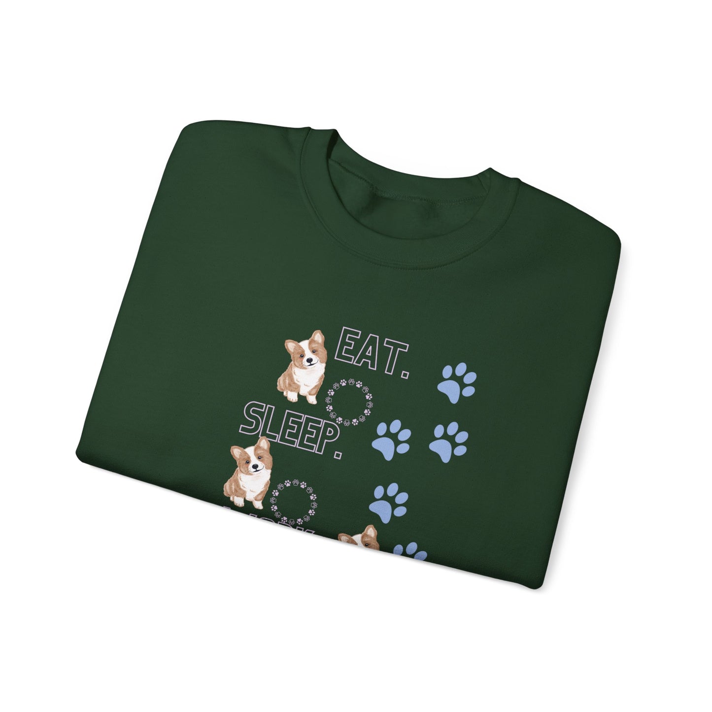 Eat Sleep Work Pet Unisex Crewneck Sweatshirt - Cozy Comfort for Pet Enthusiasts