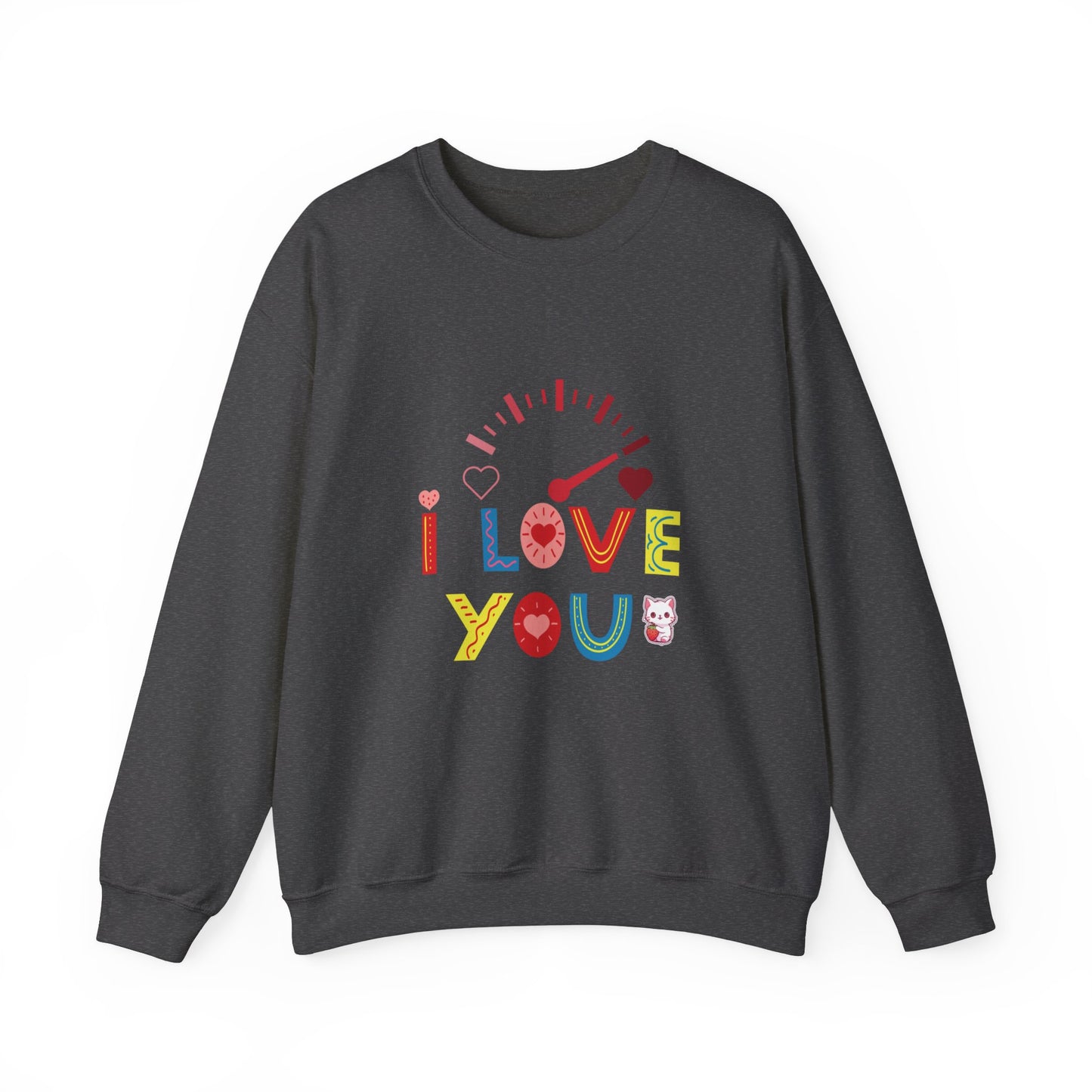 I Love You Gauge" Unisex Heavy Blend Crewneck Sweatshirt - Cozy Comfort for Every Season