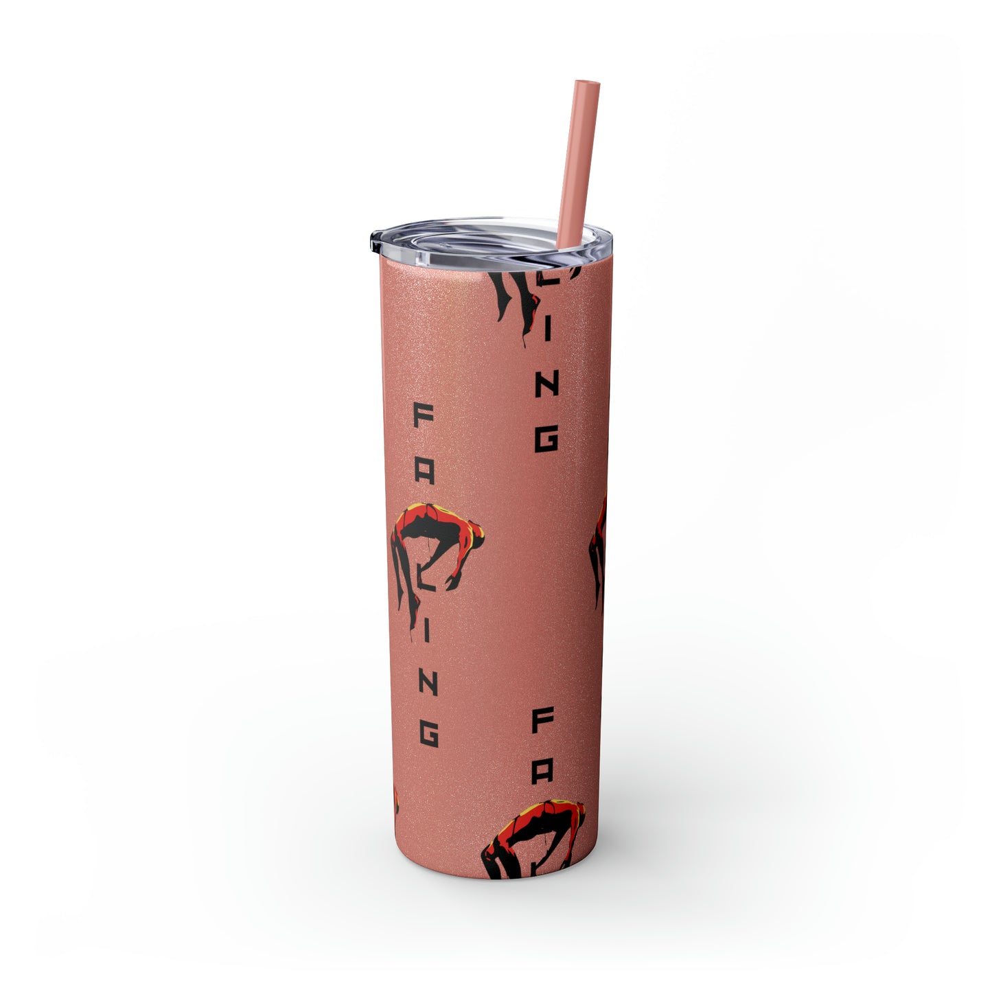 Don't Allow Yourself To Fall Skinny Tumbler with Straw, 20oz - Sip in Style, Stay Refreshed All Year