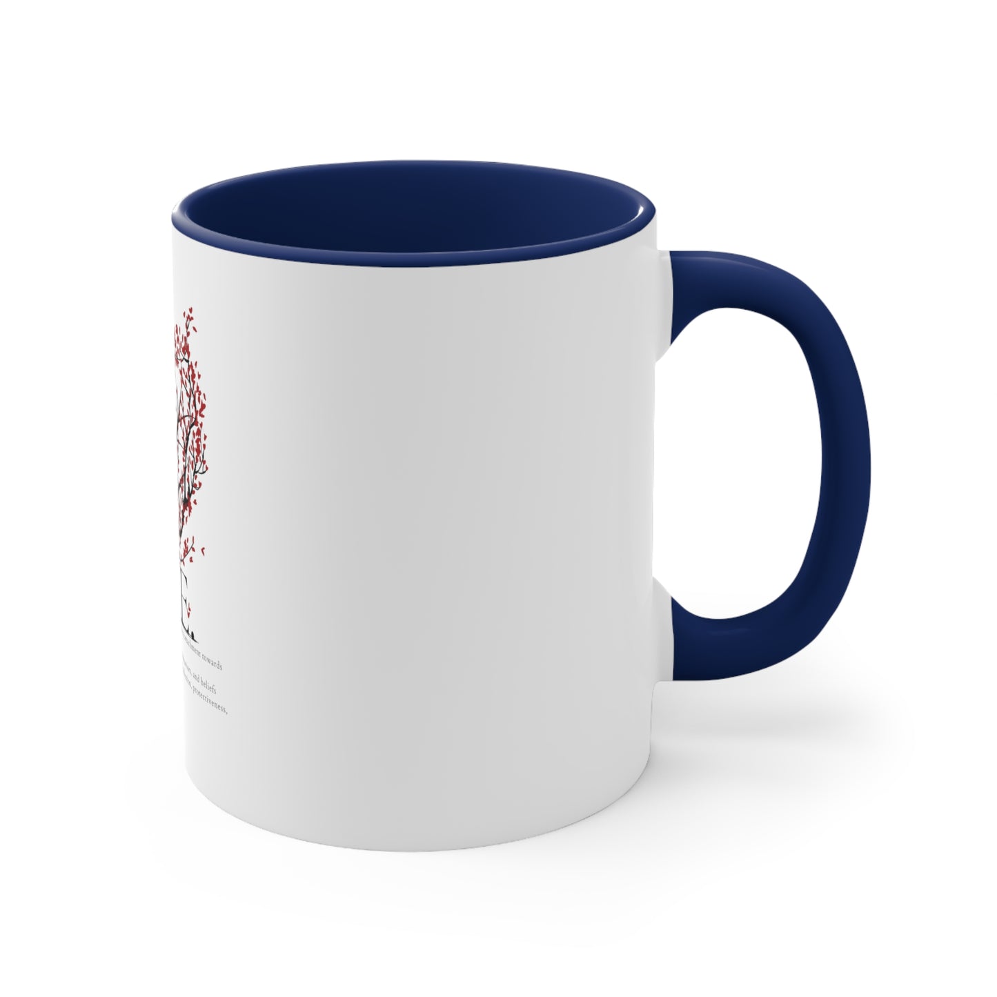 Love Heart Definition Accent Coffee Mug, 11oz Valentin Gift