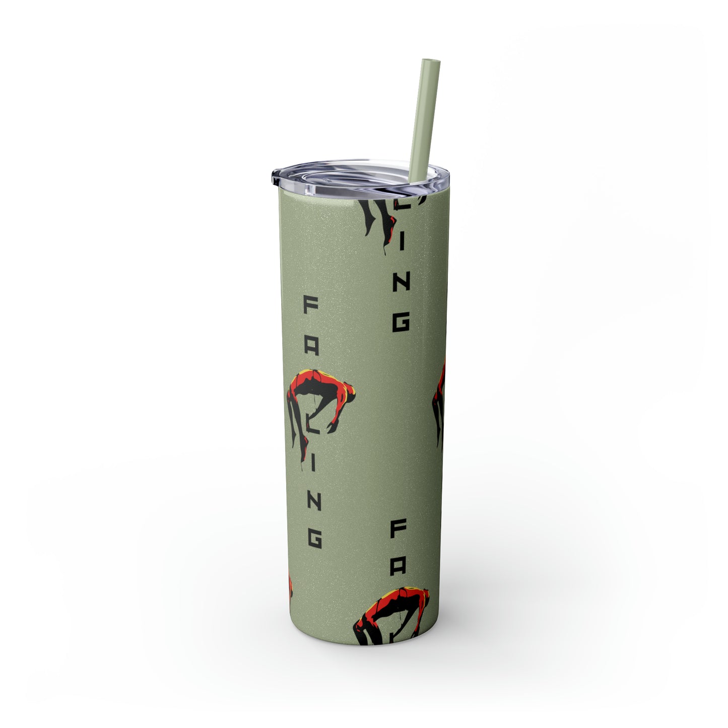 Don't Allow Yourself To Fall Skinny Tumbler with Straw, 20oz - Sip in Style, Stay Refreshed All Year