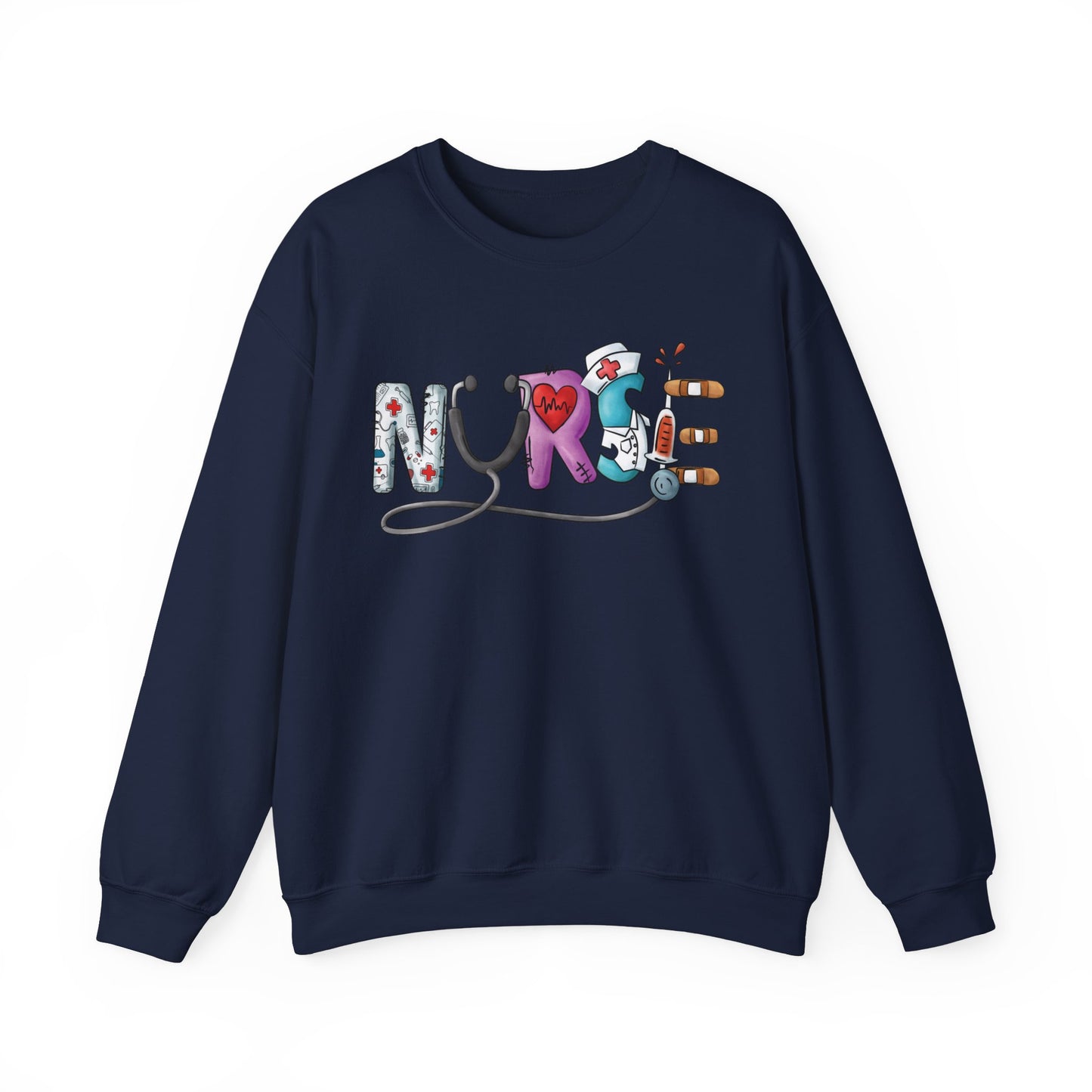 Nurse Not Bossy Just Aggressively Helpful Unisex Heavy Blend Crewneck Sweatshirt Sweatshirt