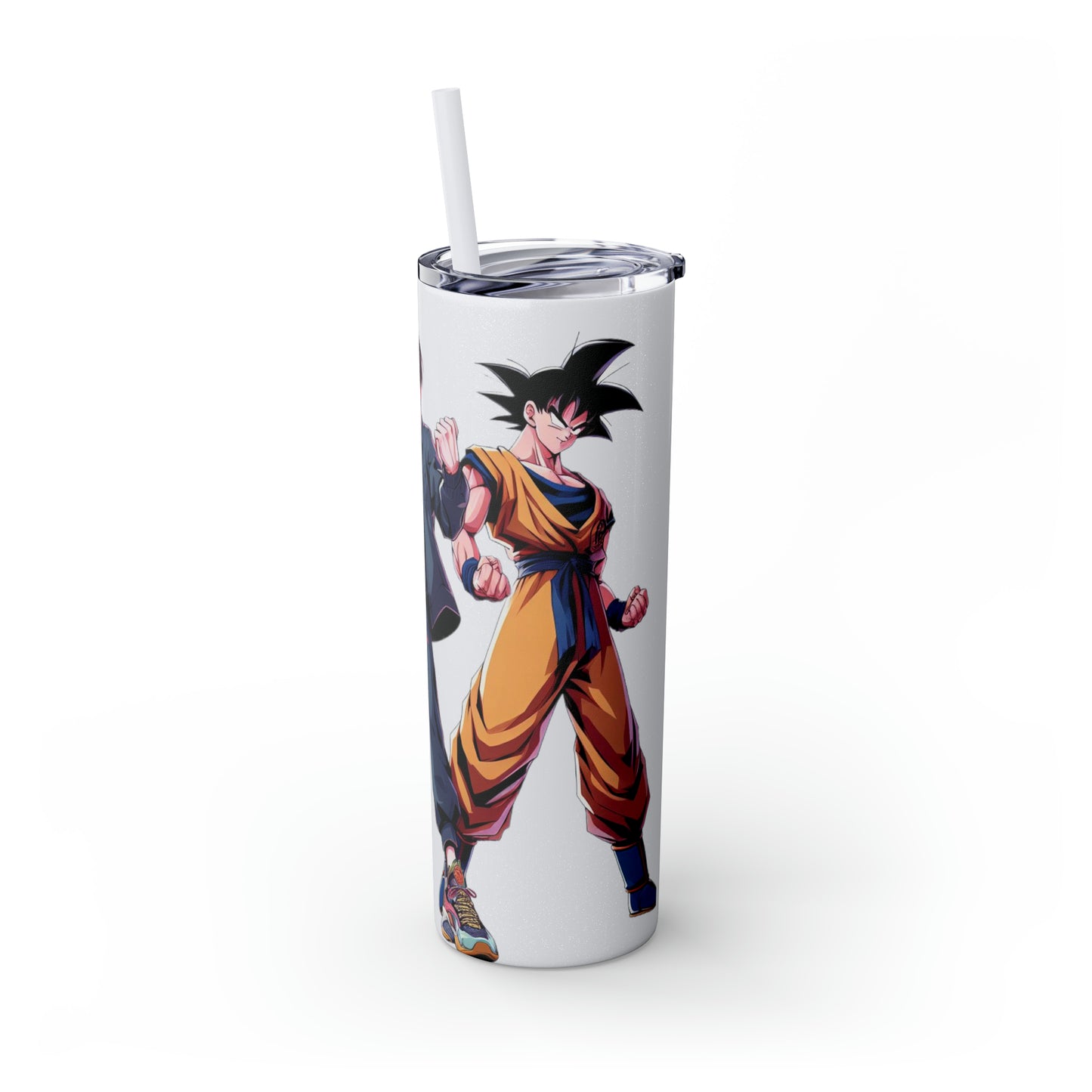 Goku Skinny Tumbler with Straw