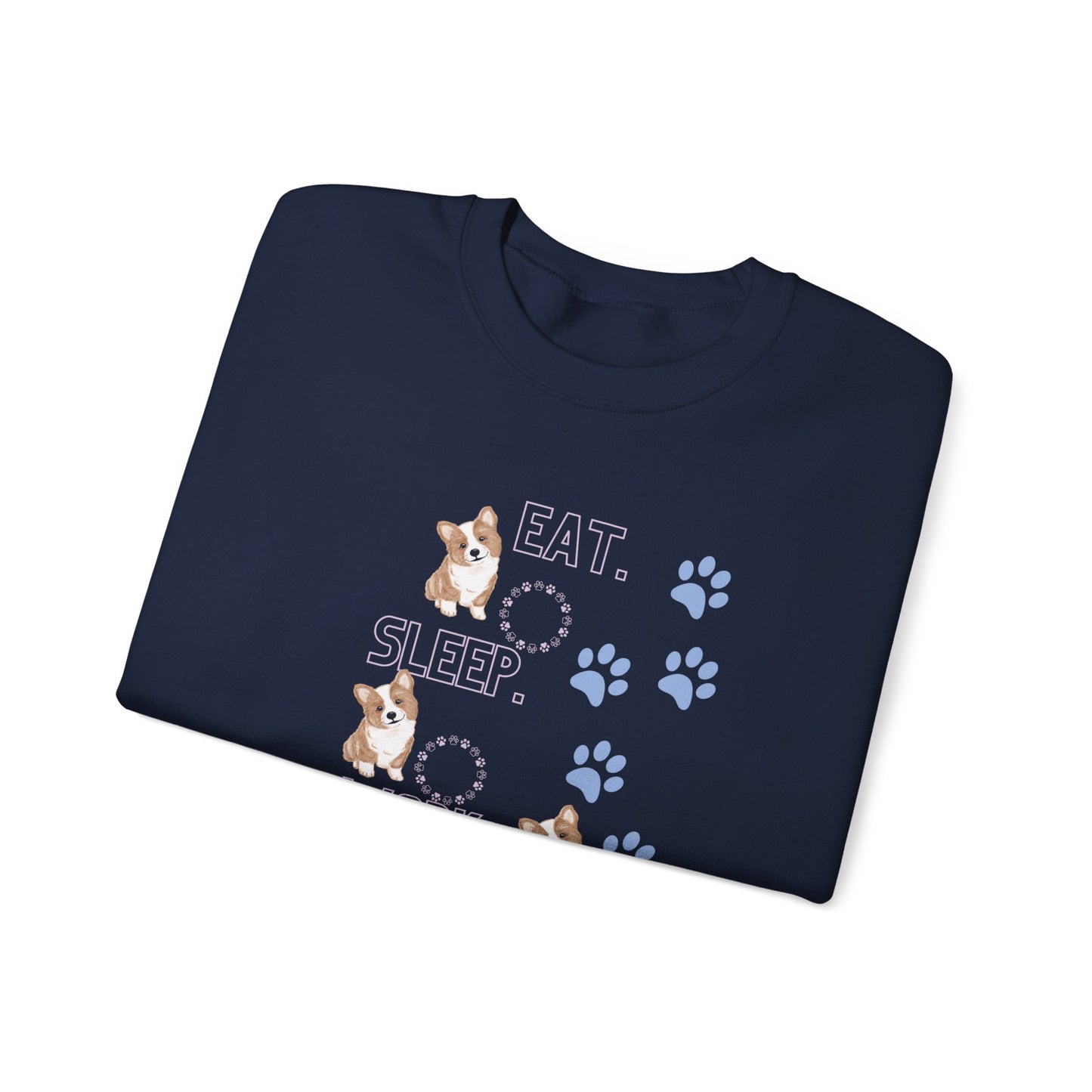 Eat Sleep Work Pet Unisex Crewneck Sweatshirt - Cozy Comfort for Pet Enthusiasts