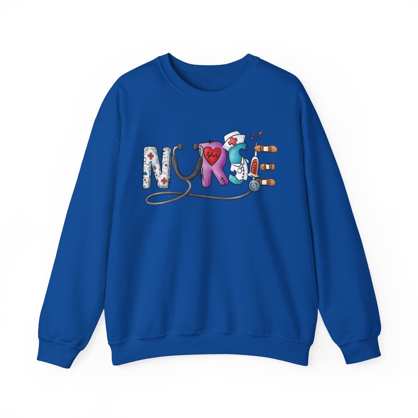 Nurse Not Bossy Just Aggressively Helpful Unisex Heavy Blend Crewneck Sweatshirt Sweatshirt