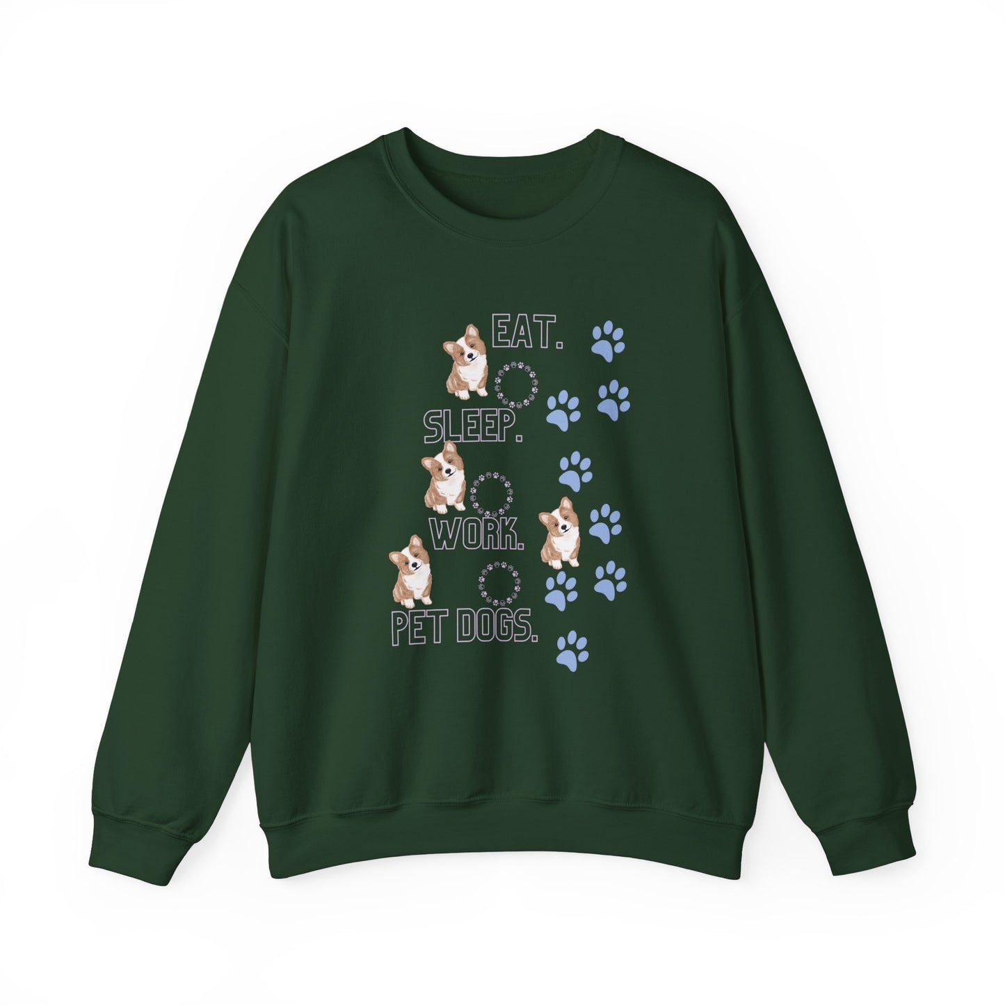 Eat Sleep Work Pet Unisex Crewneck Sweatshirt - Cozy Comfort for Pet Enthusiasts