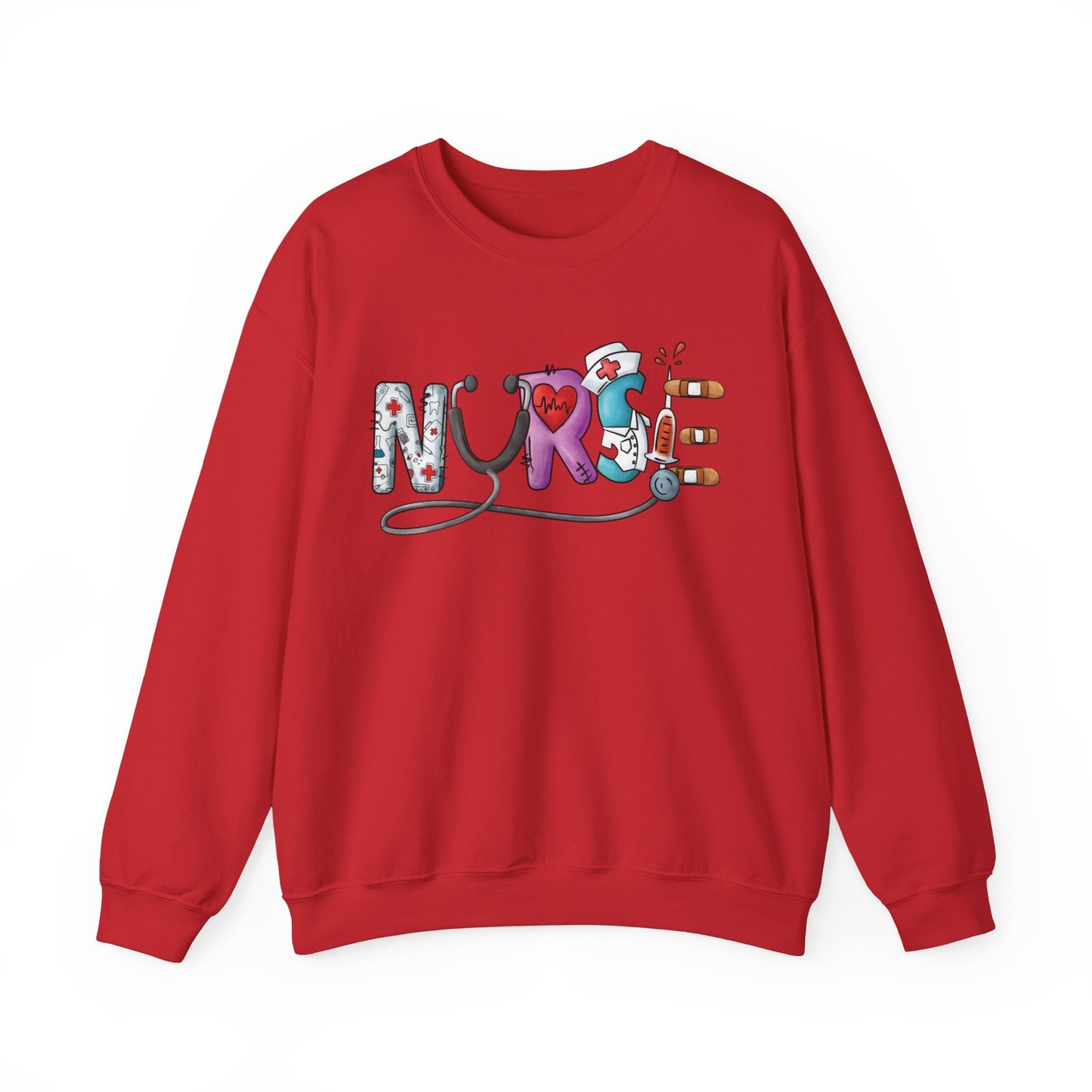 Nurse Not Bossy Just Aggressively Helpful Unisex Heavy Blend Crewneck Sweatshirt Sweatshirt