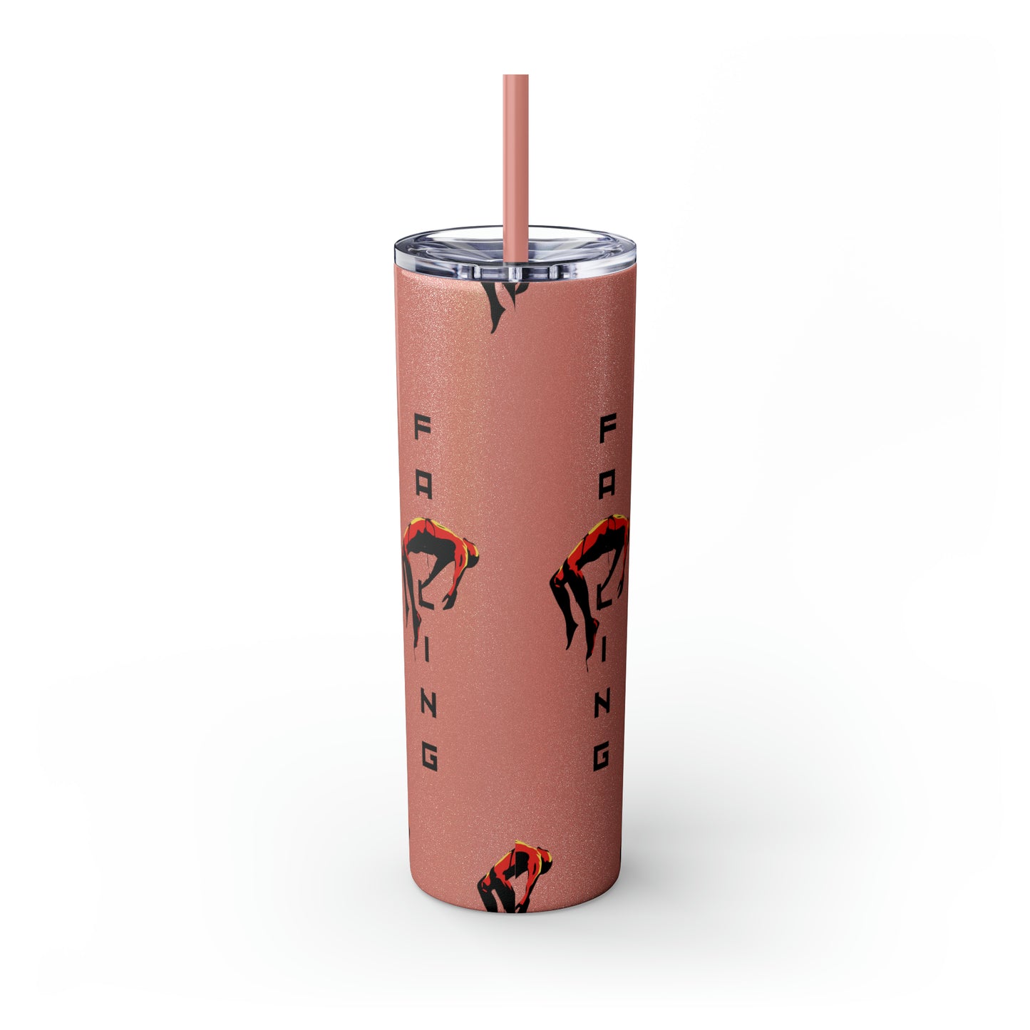 Don't Allow Yourself To Fall Skinny Tumbler with Straw, 20oz - Sip in Style, Stay Refreshed All Year