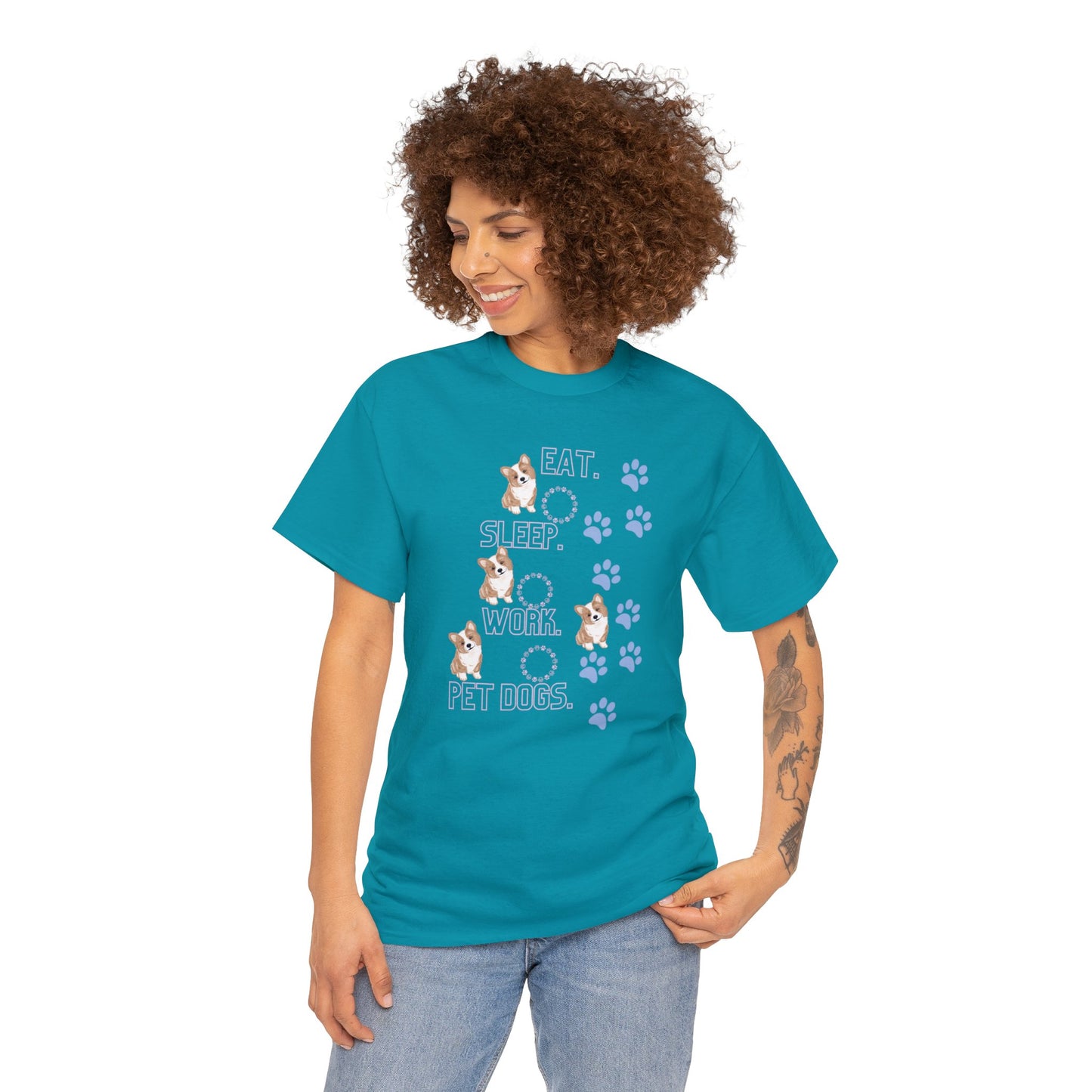 Eat Sleep Work Unisex Heavy Cotton Tee - Your Wardrobe Essential