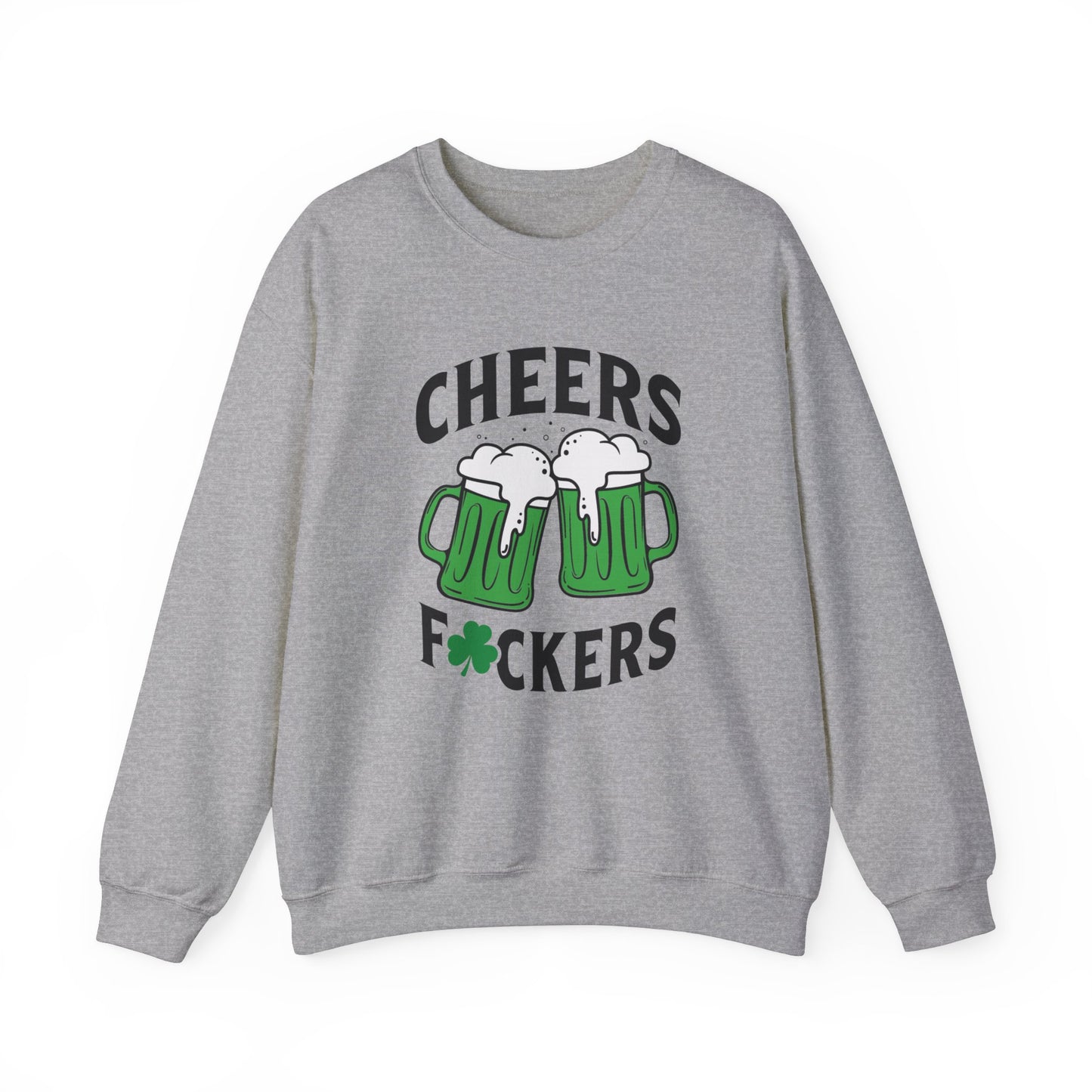 Cozy Comfort: Cheers Fu$kers Unisex Heavy Blend Crewneck Sweatshirt