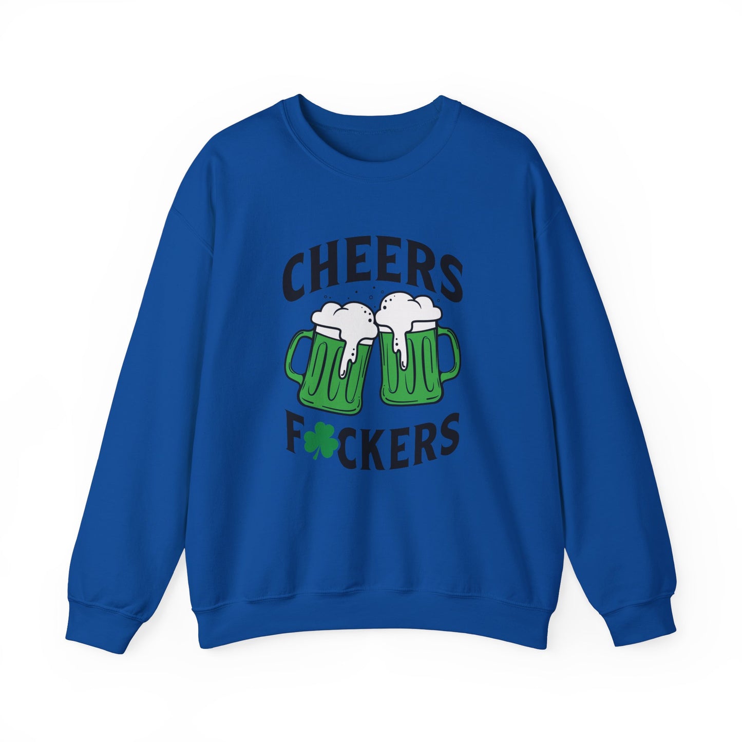 Cozy Comfort: Cheers Fu$kers Unisex Heavy Blend Crewneck Sweatshirt