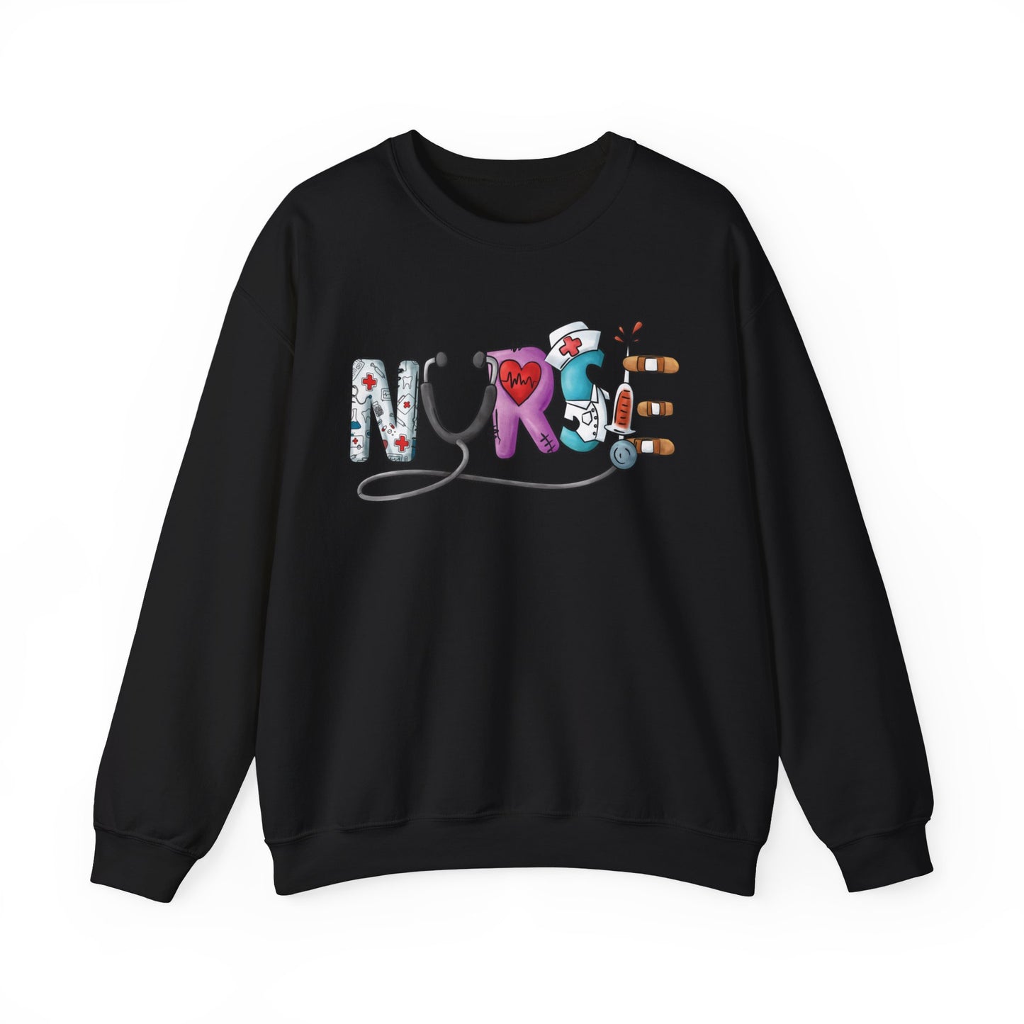 Nurse Not Bossy Just Aggressively Helpful Unisex Heavy Blend Crewneck Sweatshirt Sweatshirt