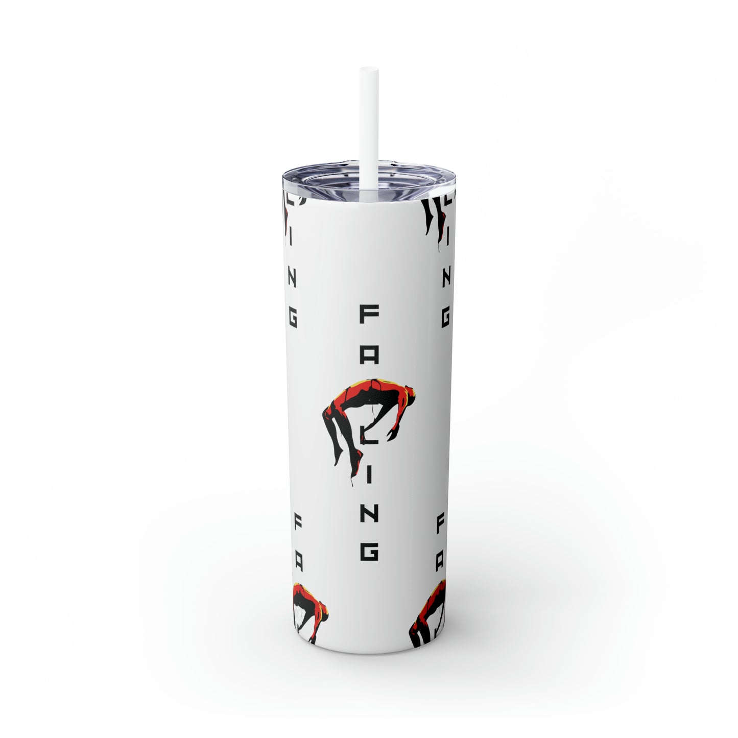 Don't Allow Yourself To Fall Skinny Tumbler with Straw, 20oz - Sip in Style, Stay Refreshed All Year