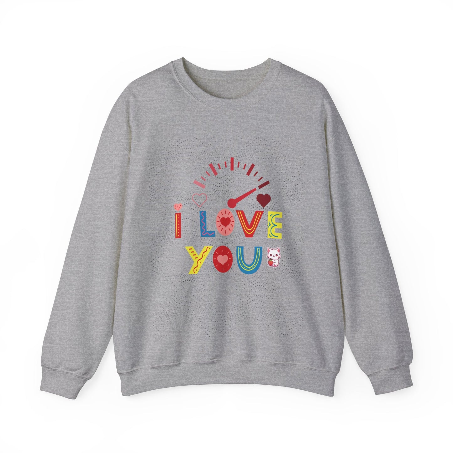 I Love You Gauge" Unisex Heavy Blend Crewneck Sweatshirt - Cozy Comfort for Every Season