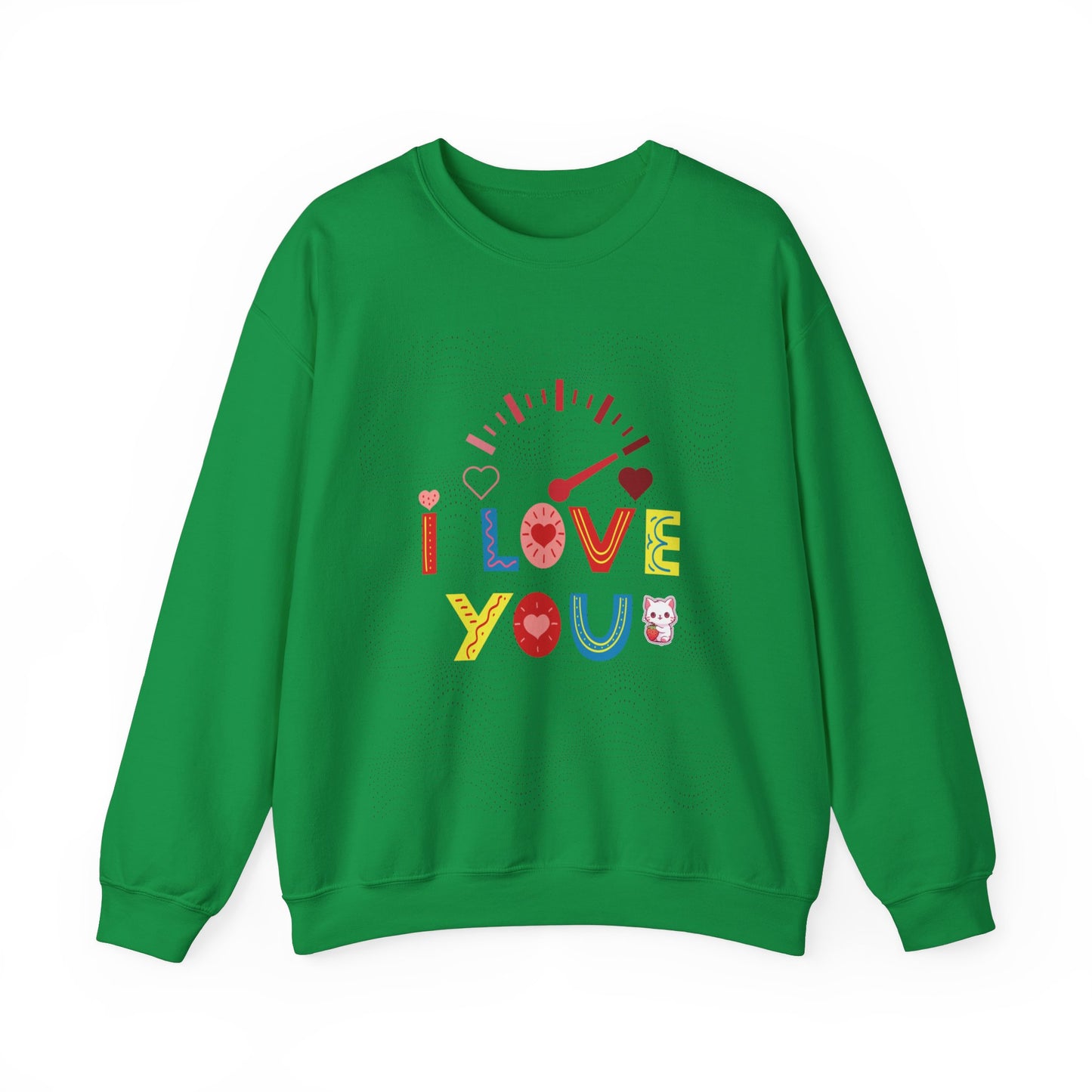 I Love You Gauge" Unisex Heavy Blend Crewneck Sweatshirt - Cozy Comfort for Every Season