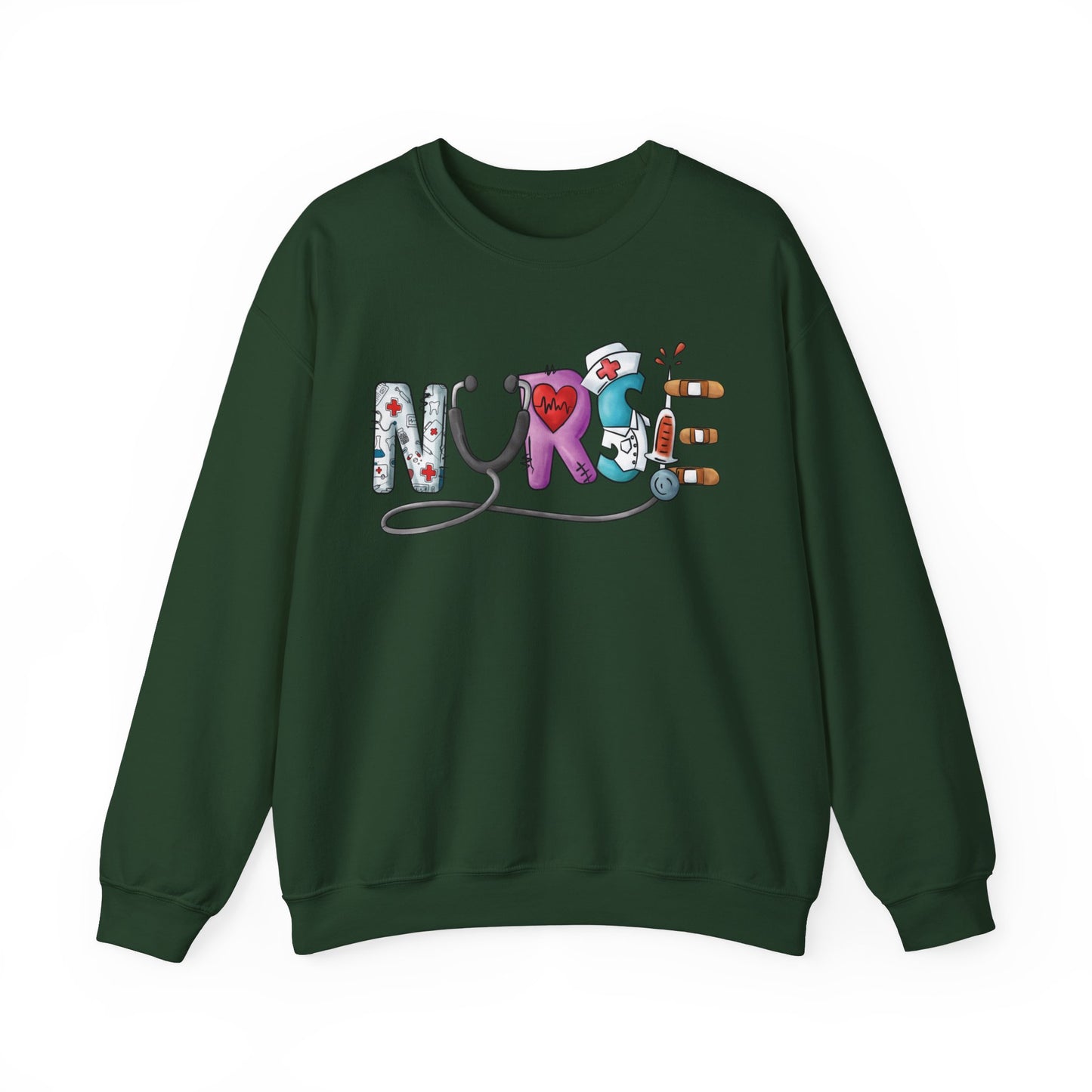 Nurse Not Bossy Just Aggressively Helpful Unisex Heavy Blend Crewneck Sweatshirt Sweatshirt