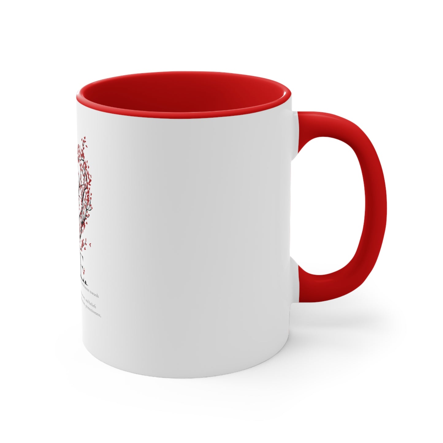 Love Heart Definition Accent Coffee Mug, 11oz Valentin Gift