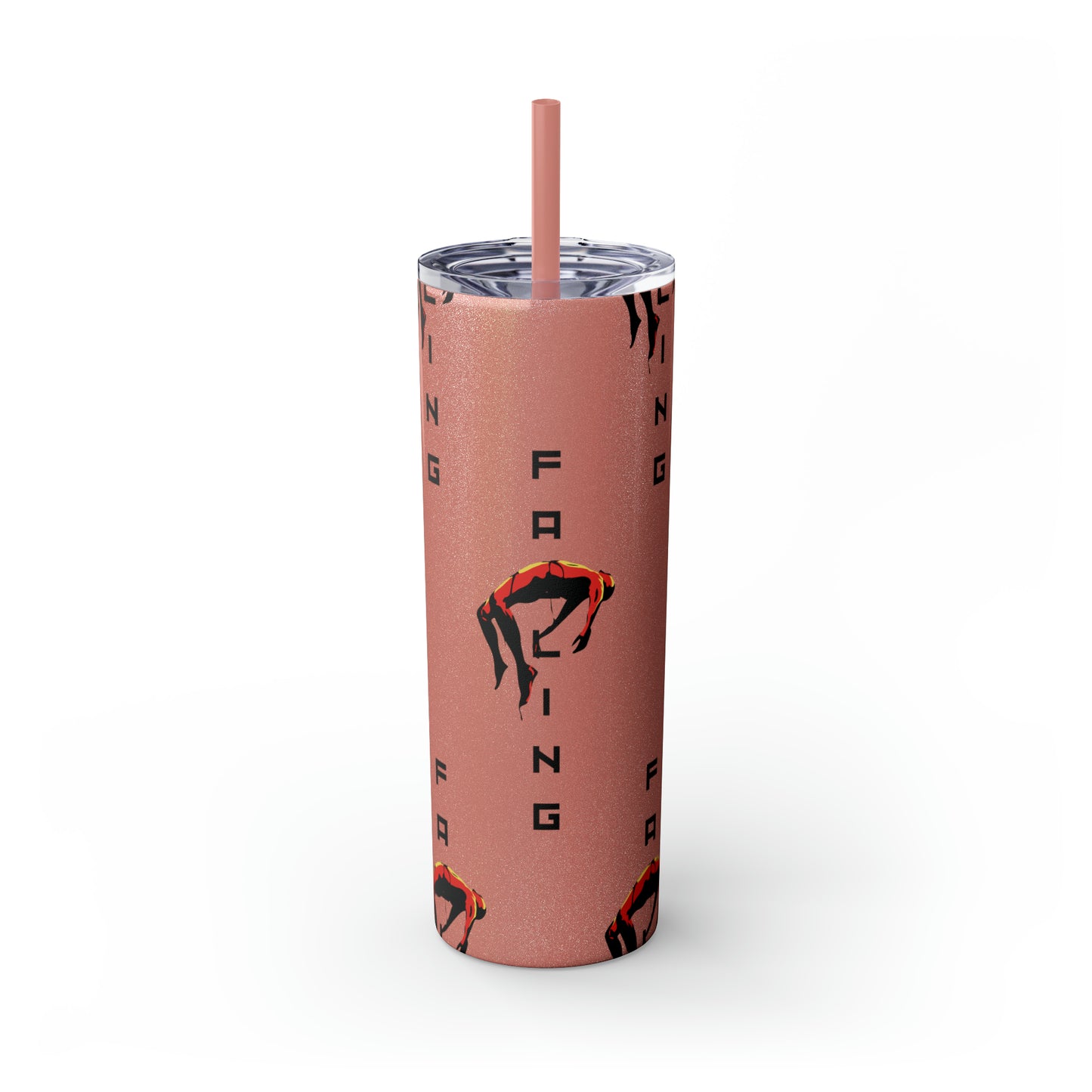 Don't Allow Yourself To Fall Skinny Tumbler with Straw, 20oz - Sip in Style, Stay Refreshed All Year