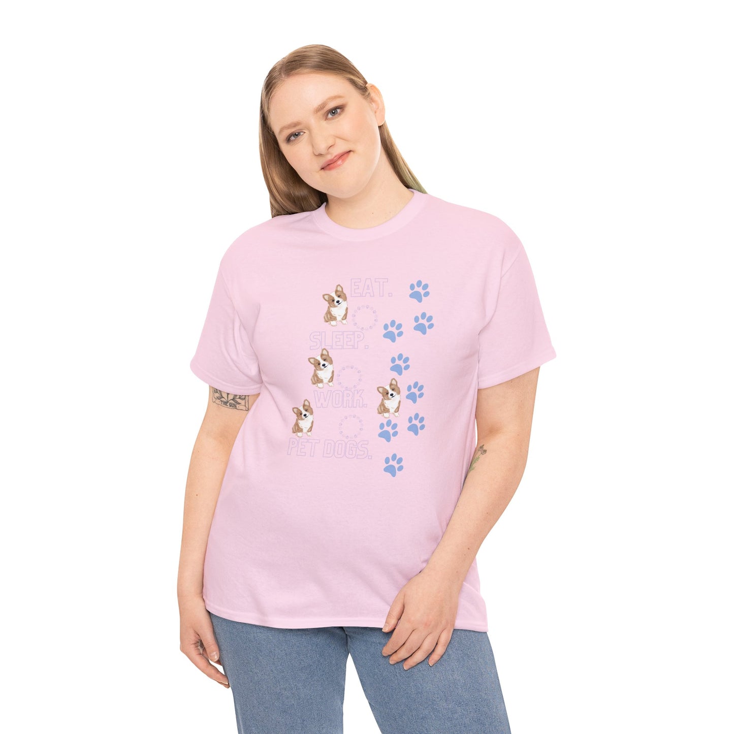 Eat Sleep Work Unisex Heavy Cotton Tee - Your Wardrobe Essential
