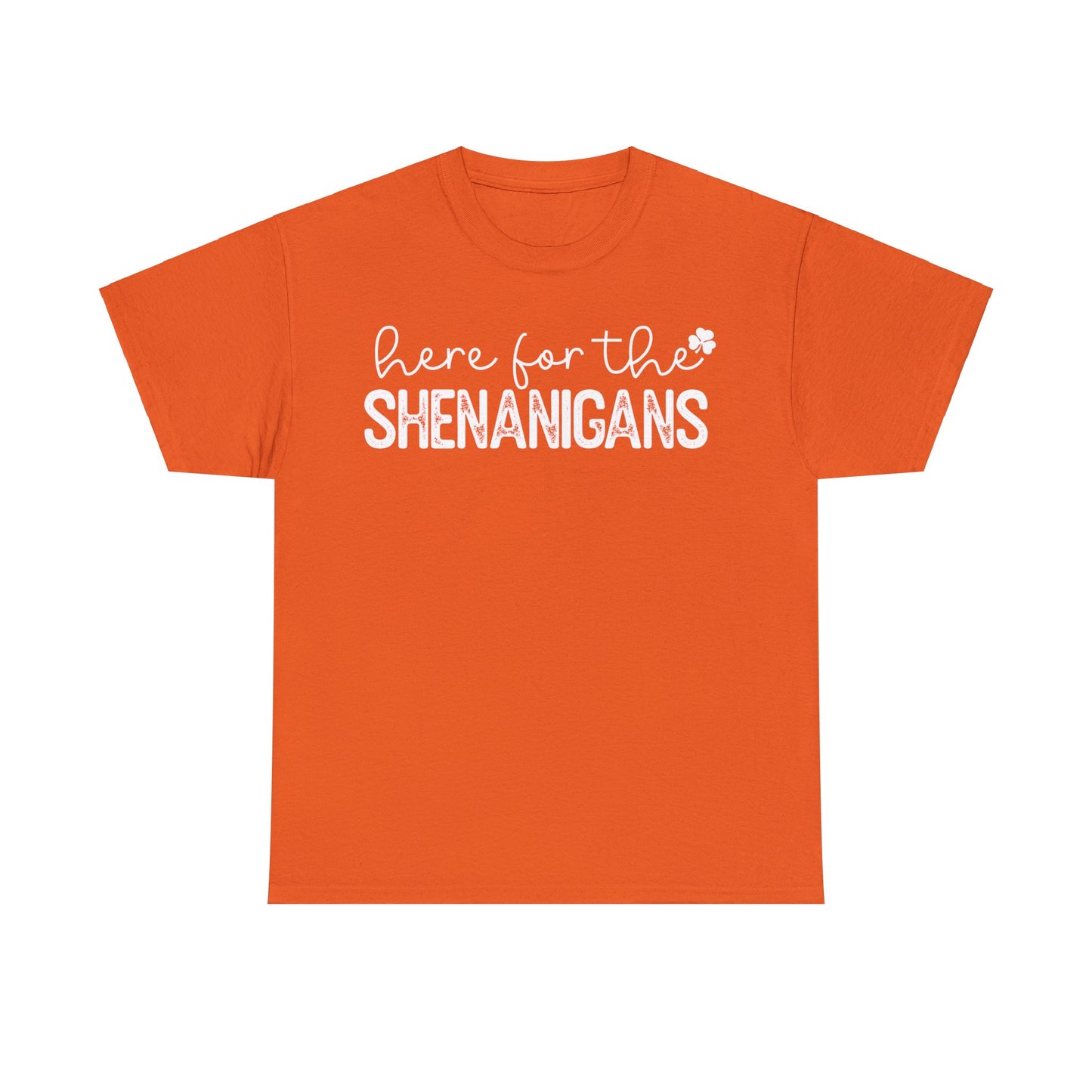 Here For The Shenanigans St. Patrick's Day Unisex Heavy Cotton Tee
