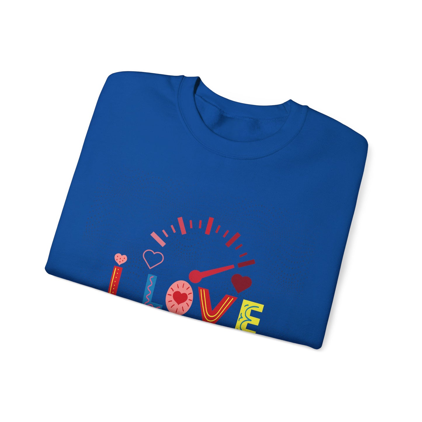 I Love You Gauge" Unisex Heavy Blend Crewneck Sweatshirt - Cozy Comfort for Every Season