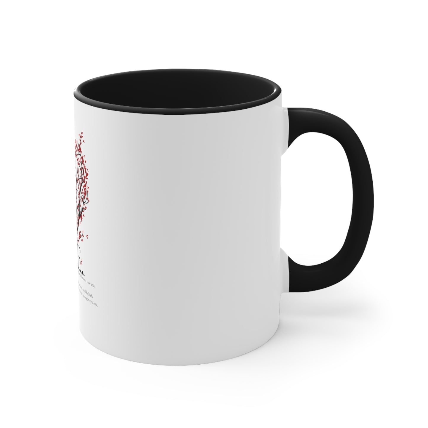 Love Heart Definition Accent Coffee Mug, 11oz Valentin Gift