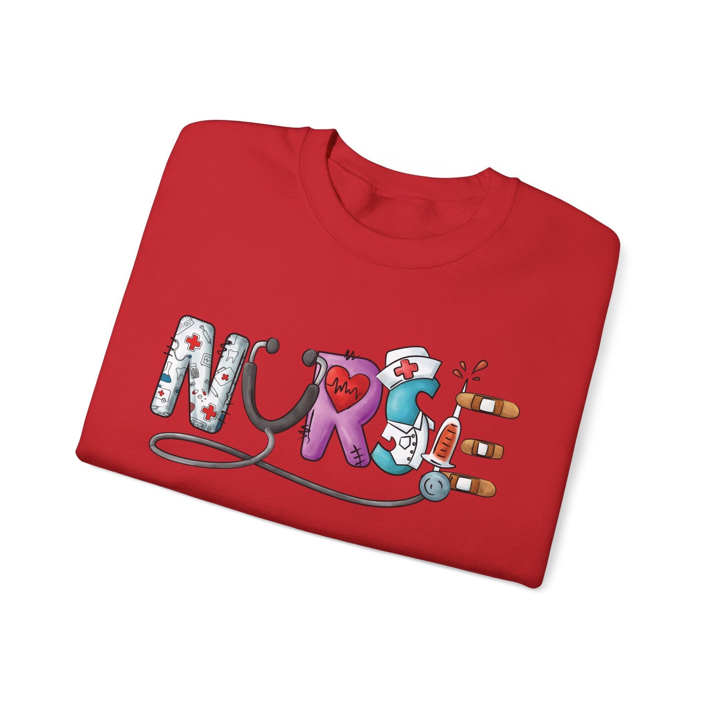 Nurse Not Bossy Just Aggressively Helpful Unisex Heavy Blend Crewneck Sweatshirt Sweatshirt