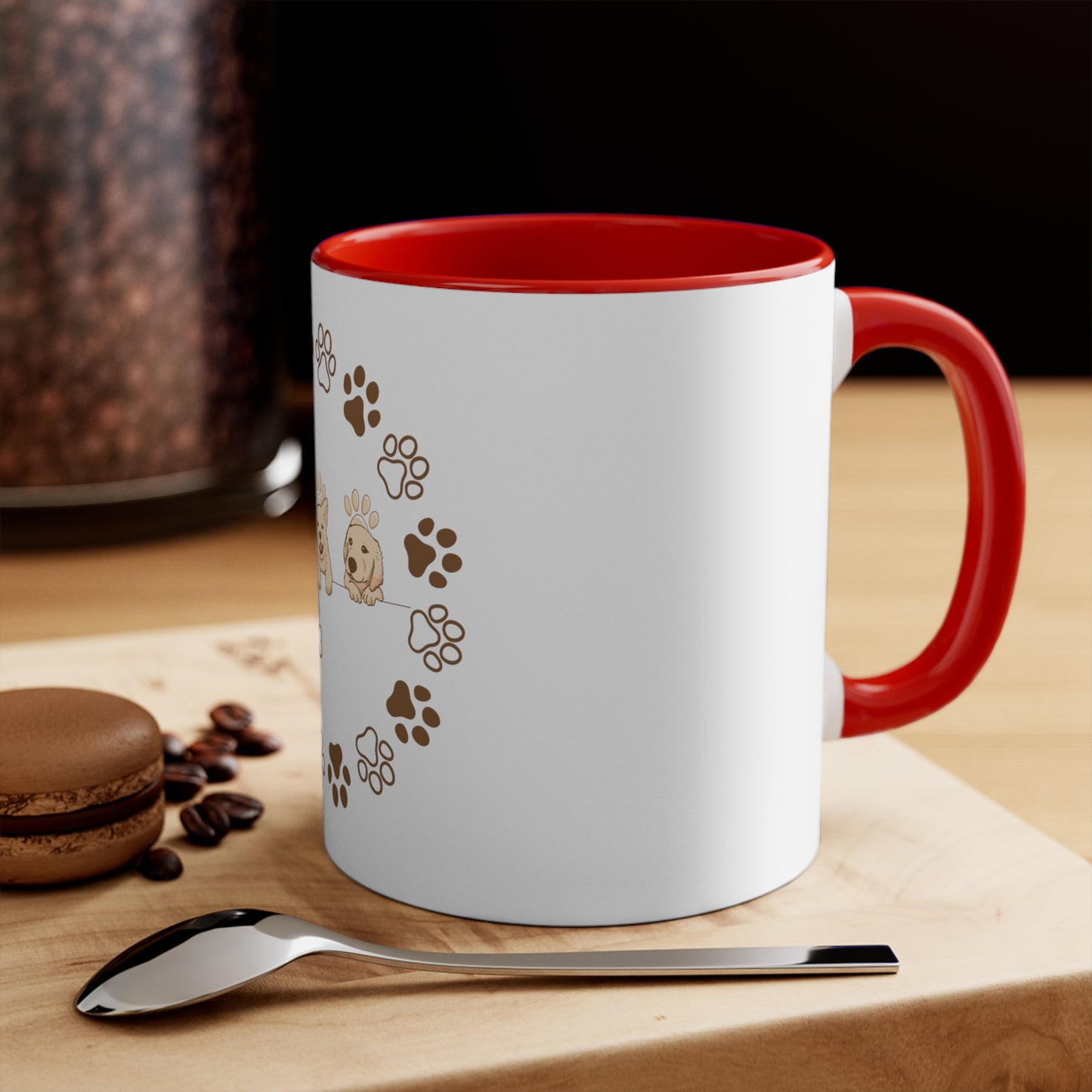 Unleash the Love: Personalized Pet Dog 11oz Accent Mug for Pawsome Mornings