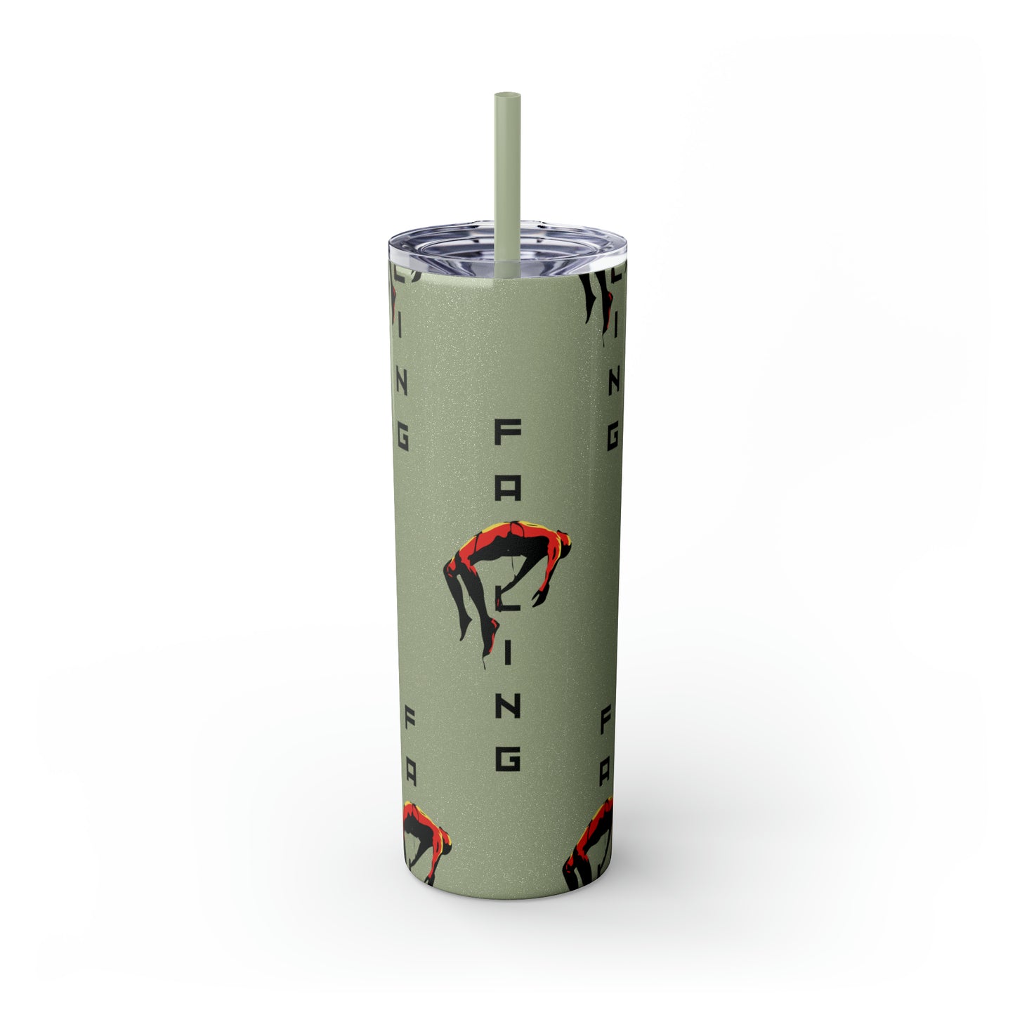 Don't Allow Yourself To Fall Skinny Tumbler with Straw, 20oz - Sip in Style, Stay Refreshed All Year
