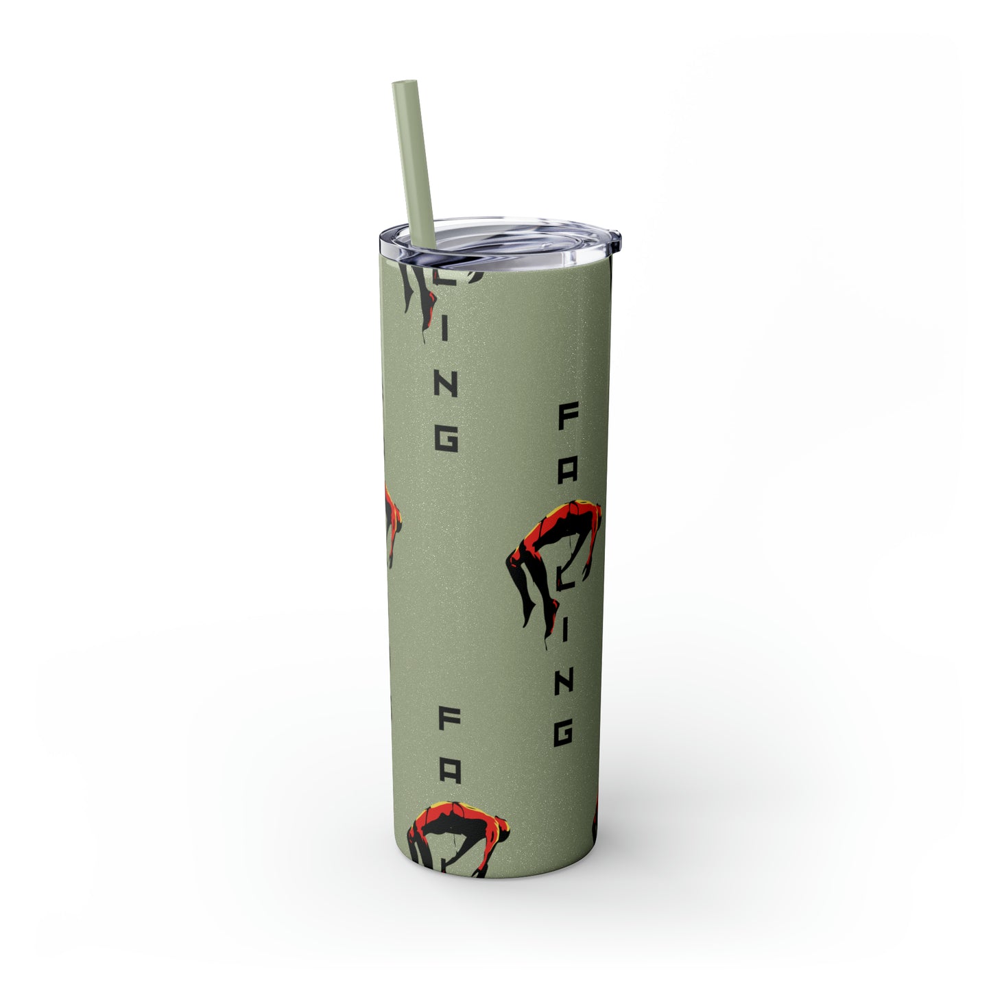 Don't Allow Yourself To Fall Skinny Tumbler with Straw, 20oz - Sip in Style, Stay Refreshed All Year