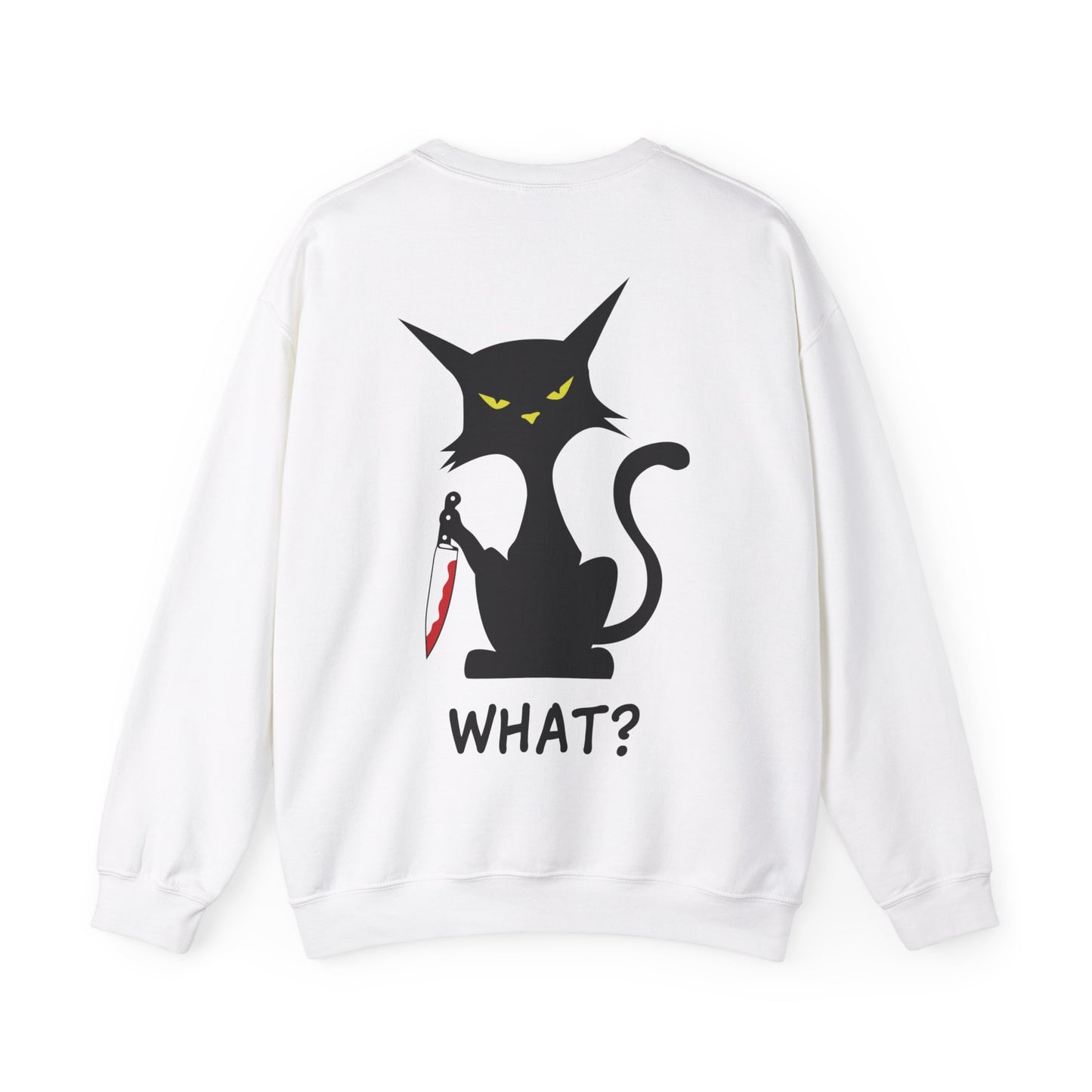 Meow, What Unisex Heavy Blend Crewneck Sweatshirt