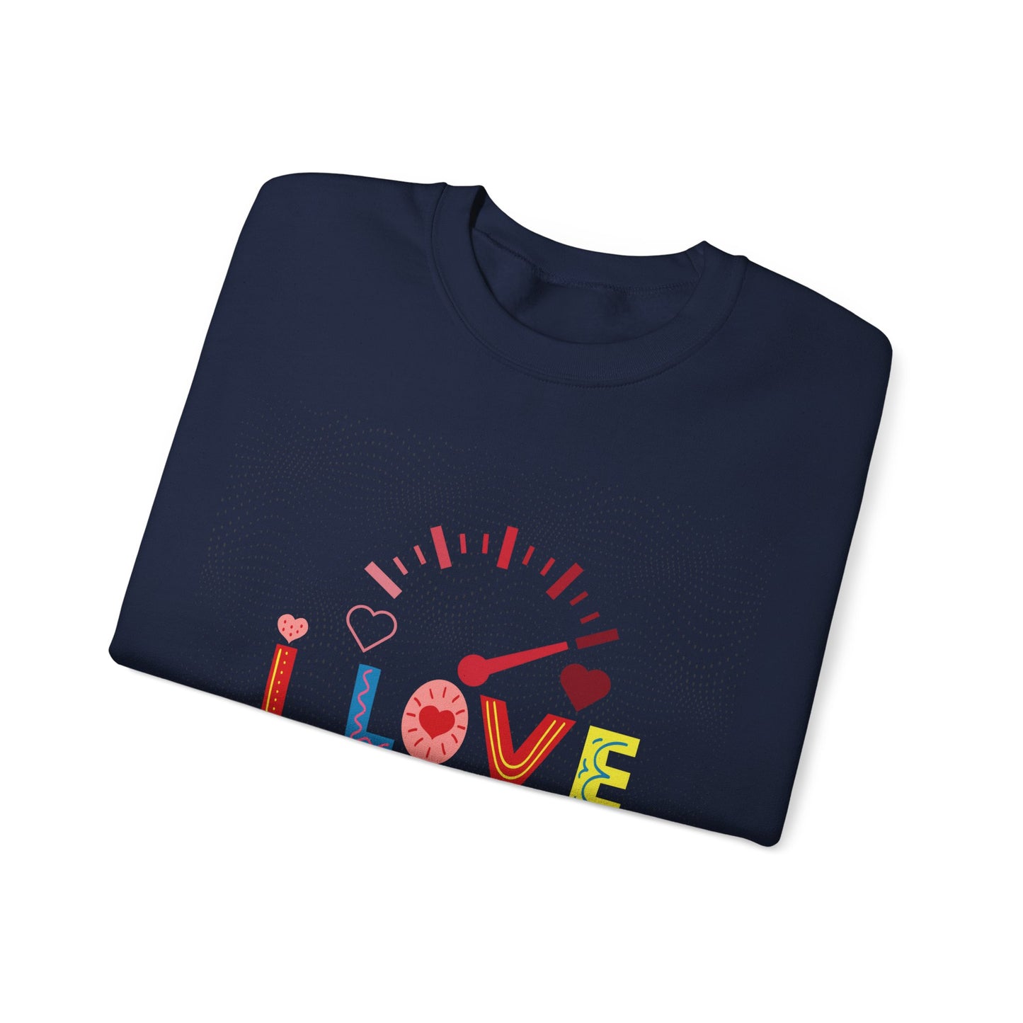 I Love You Gauge" Unisex Heavy Blend Crewneck Sweatshirt - Cozy Comfort for Every Season