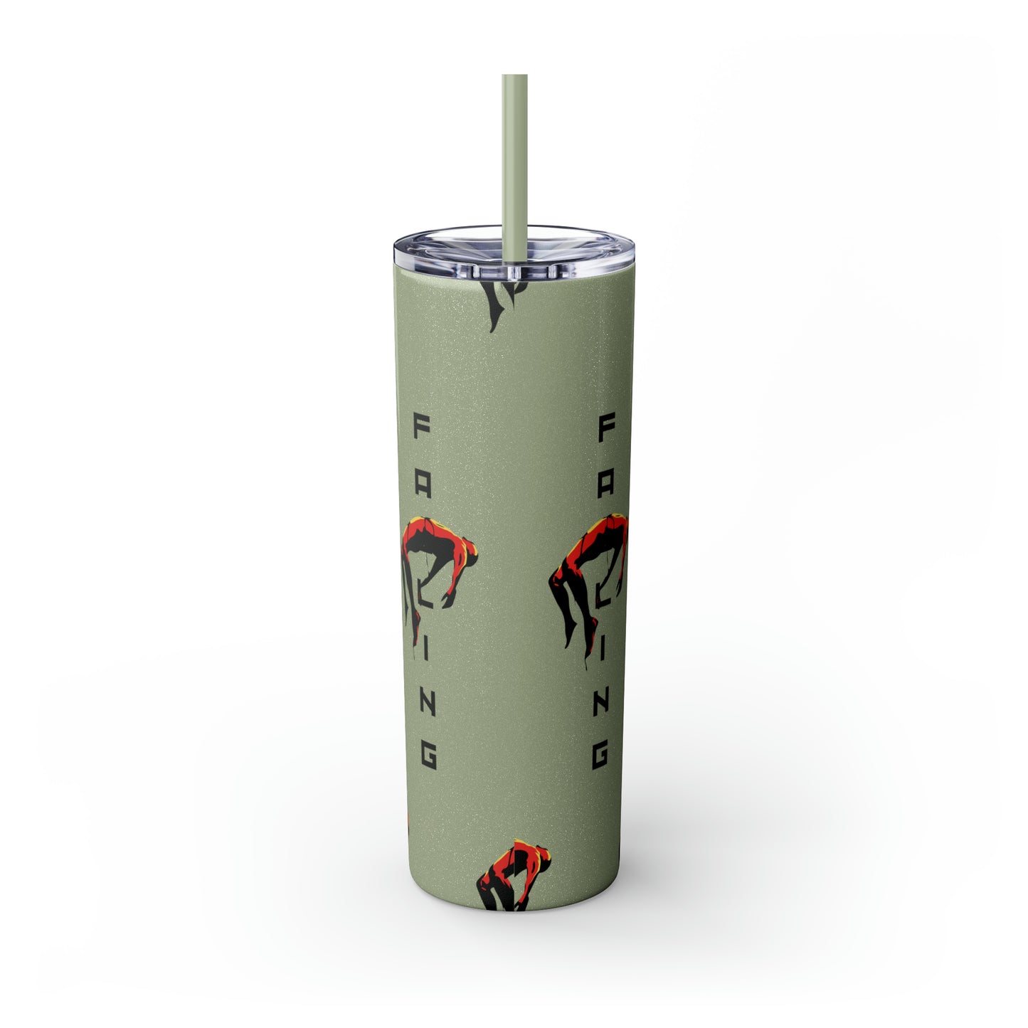 Don't Allow Yourself To Fall Skinny Tumbler with Straw, 20oz - Sip in Style, Stay Refreshed All Year