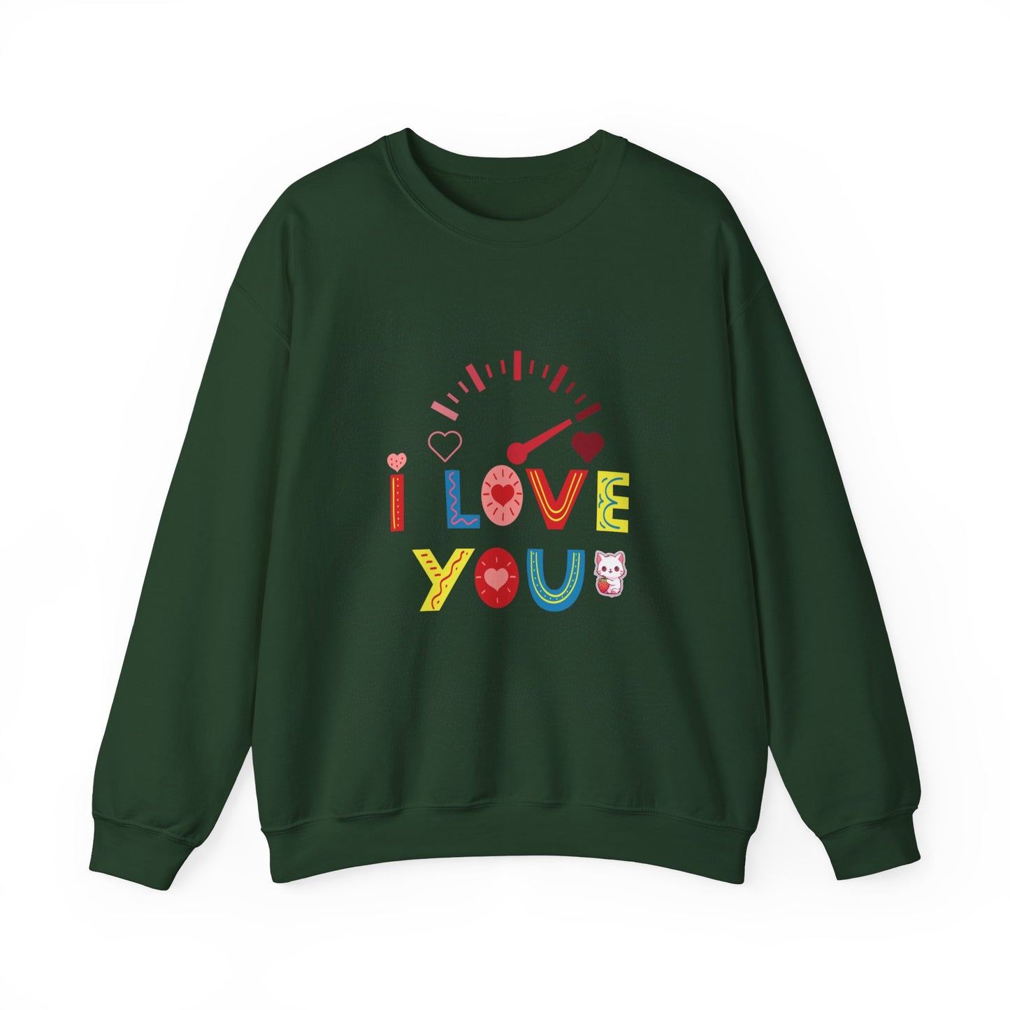 I Love You Gauge" Unisex Heavy Blend Crewneck Sweatshirt - Cozy Comfort for Every Season