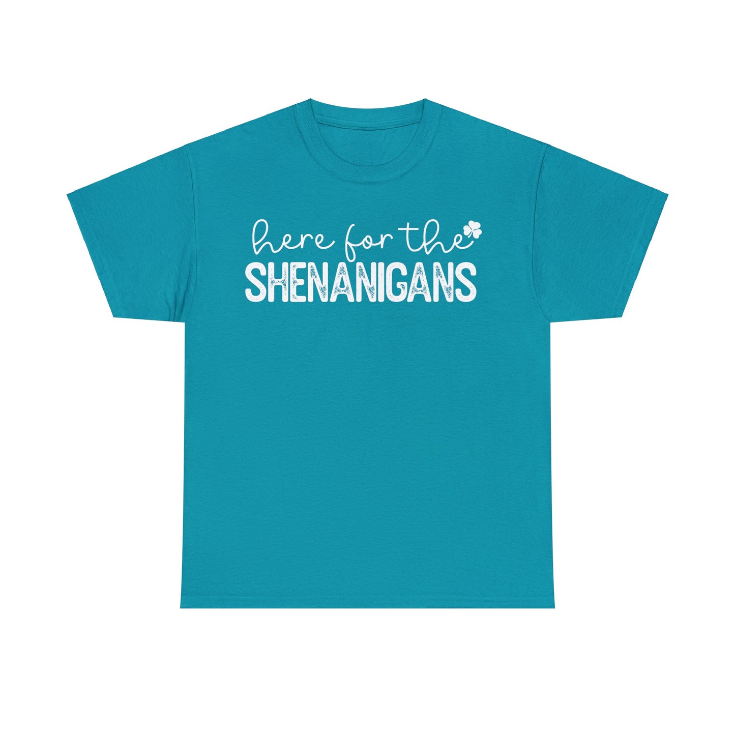 Here For The Shenanigans St. Patrick's Day Unisex Heavy Cotton Tee
