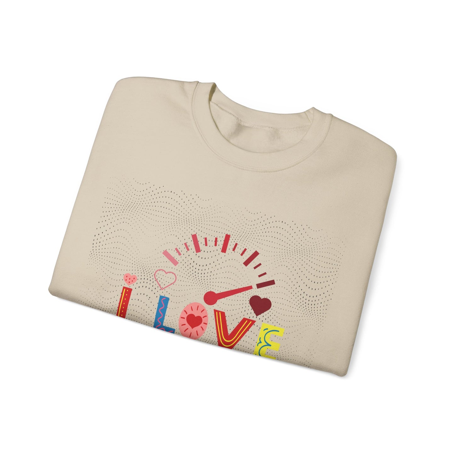 I Love You Gauge" Unisex Heavy Blend Crewneck Sweatshirt - Cozy Comfort for Every Season