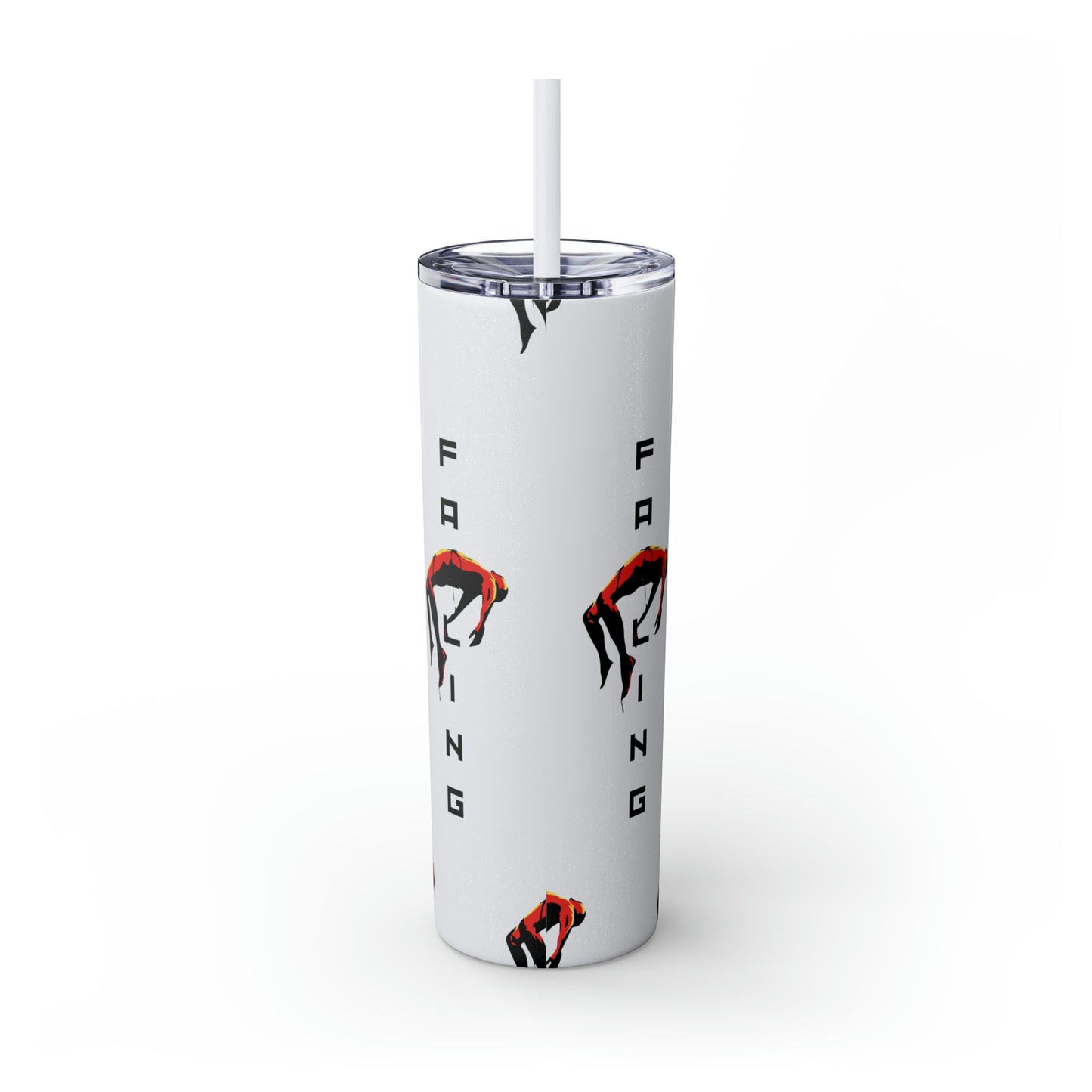Don't Allow Yourself To Fall Skinny Tumbler with Straw, 20oz - Sip in Style, Stay Refreshed All Year