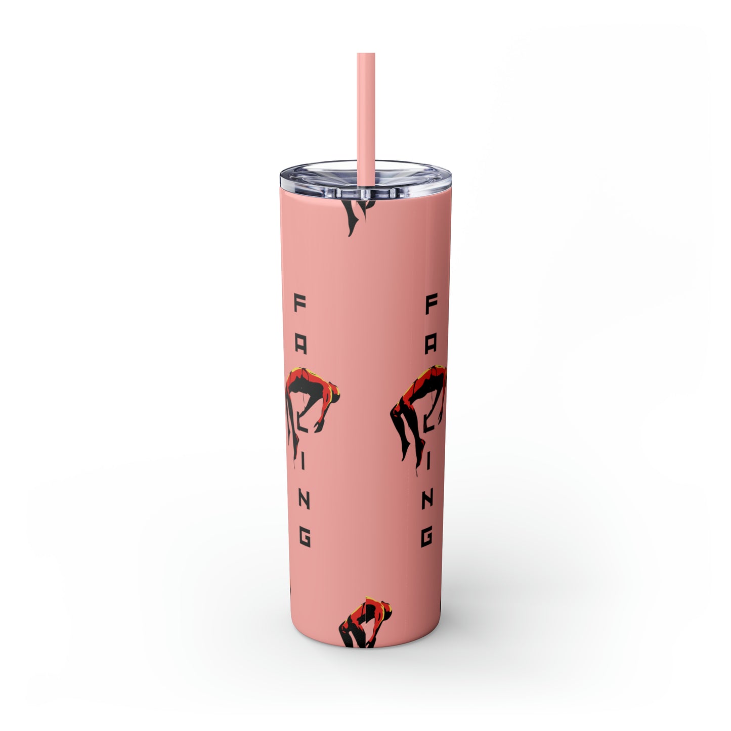 Don't Allow Yourself To Fall Skinny Tumbler with Straw, 20oz - Sip in Style, Stay Refreshed All Year