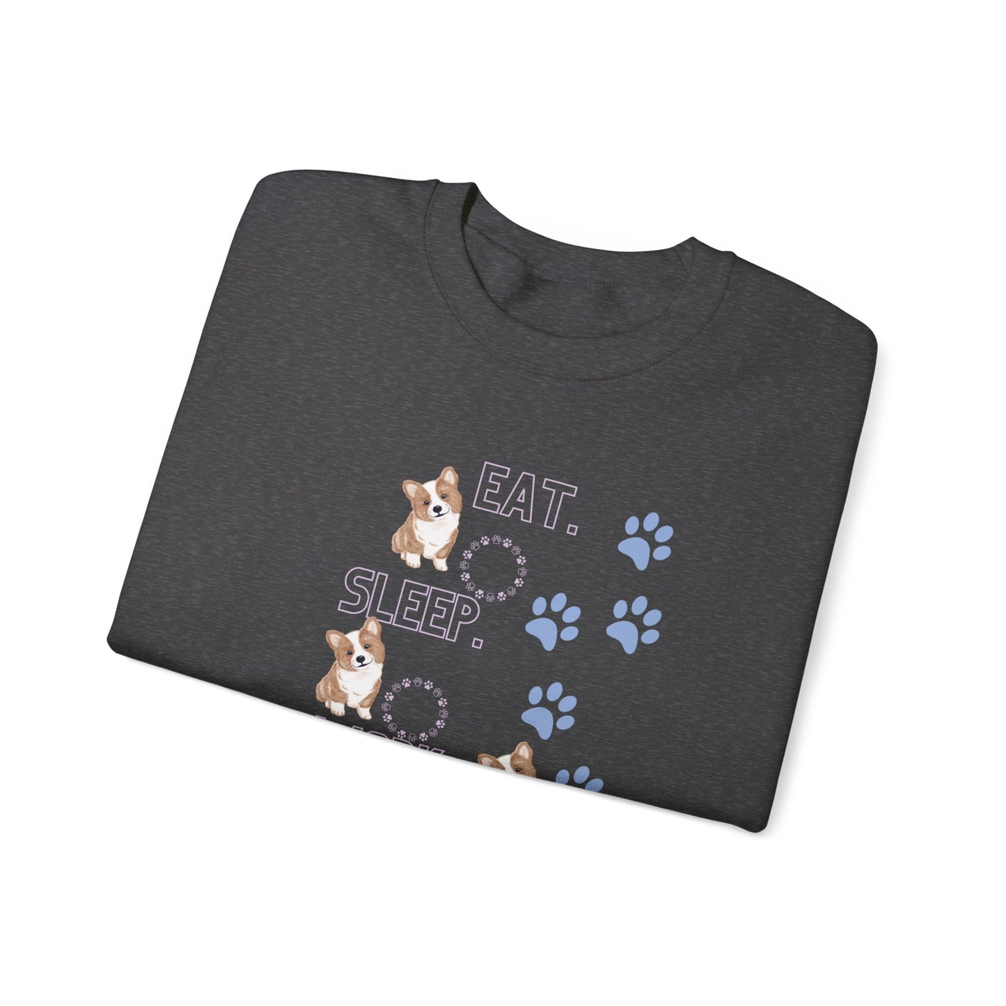 Eat Sleep Work Pet Unisex Crewneck Sweatshirt - Cozy Comfort for Pet Enthusiasts