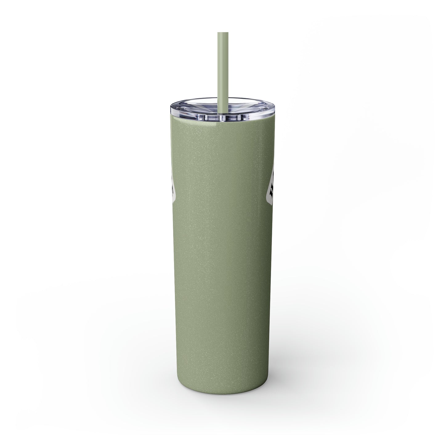 Have Faith in the Process" Skinny Tumbler with Straw – 20oz Stainless Steel Elegance