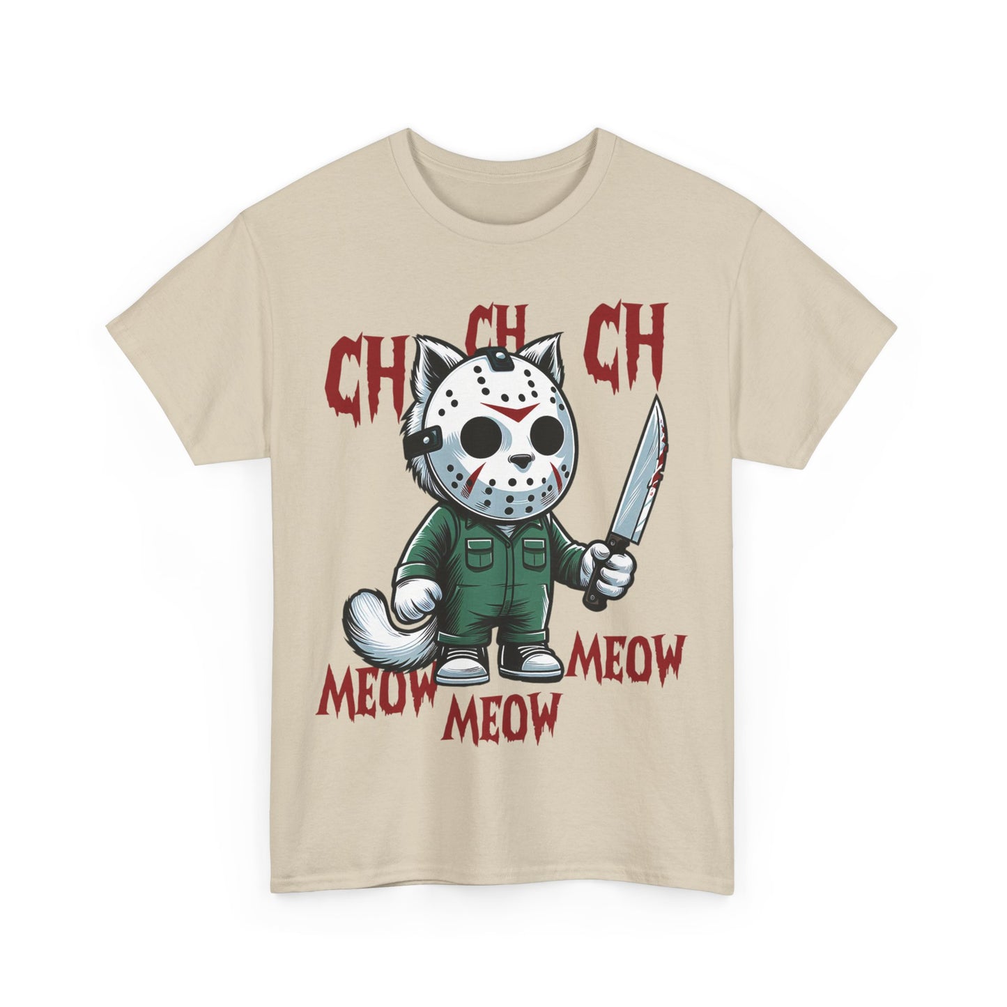MEOW HERE KITTY KITTY Unisex Heavy Cotton T-Shirt